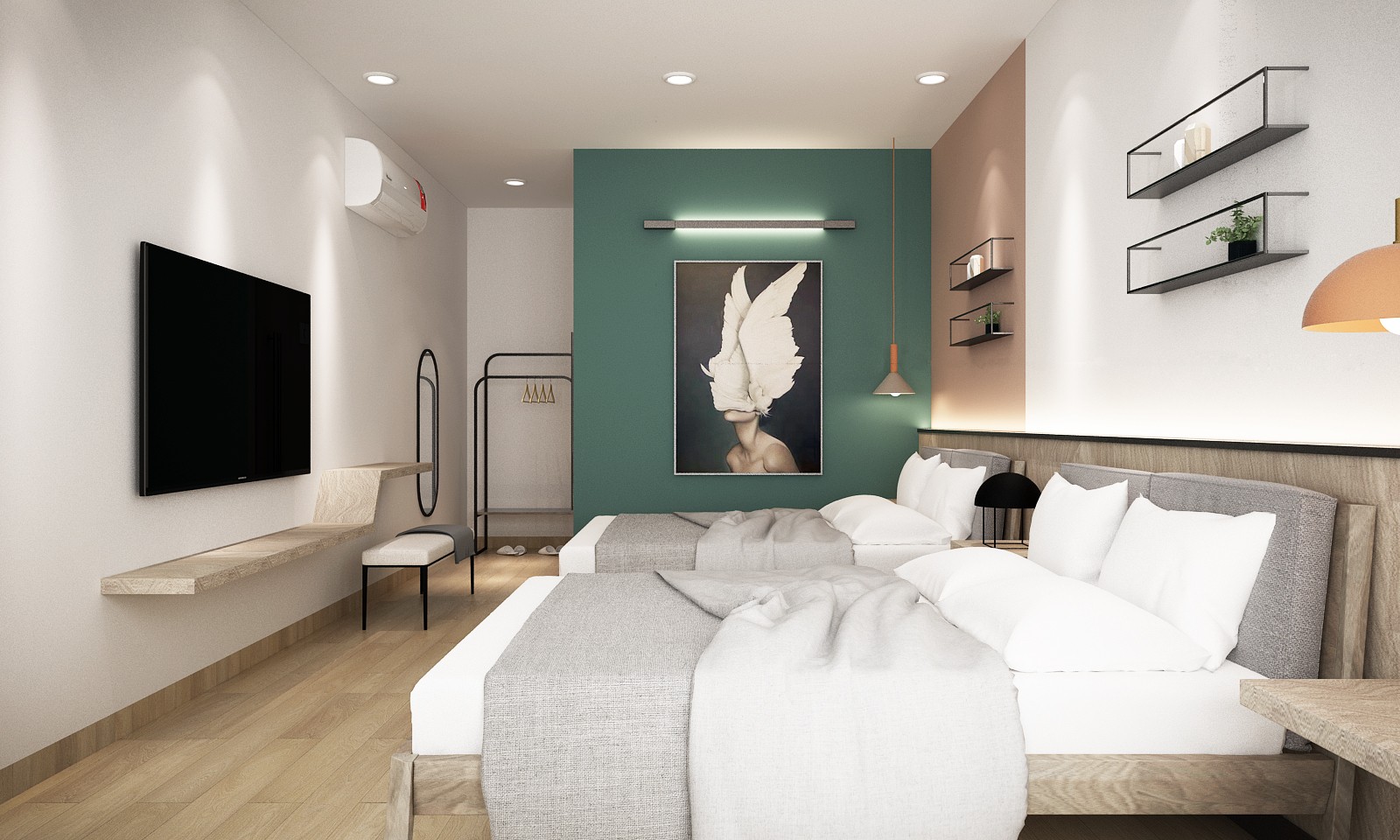 北欧民宿房间设计 - 效果图交流区-建e室内设计网