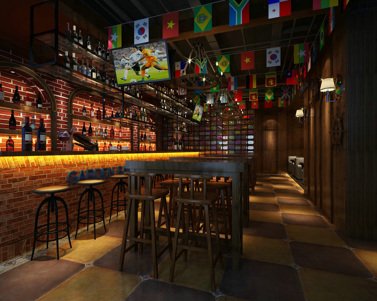 现代清吧酒吧效果 - 效果图交流区-建e室内设计网