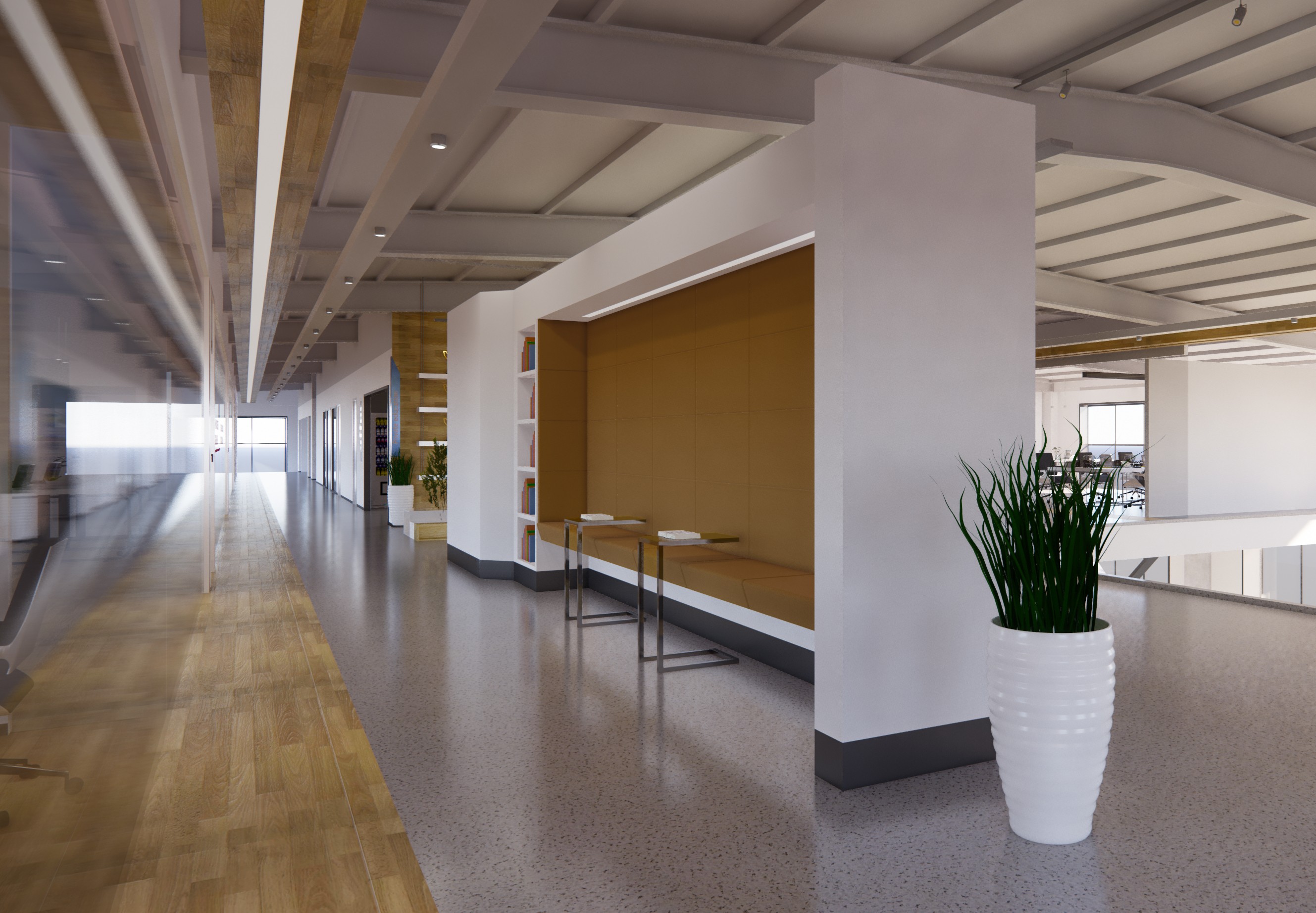 现代办公空间 - 效果图交流区-建e室内设计网