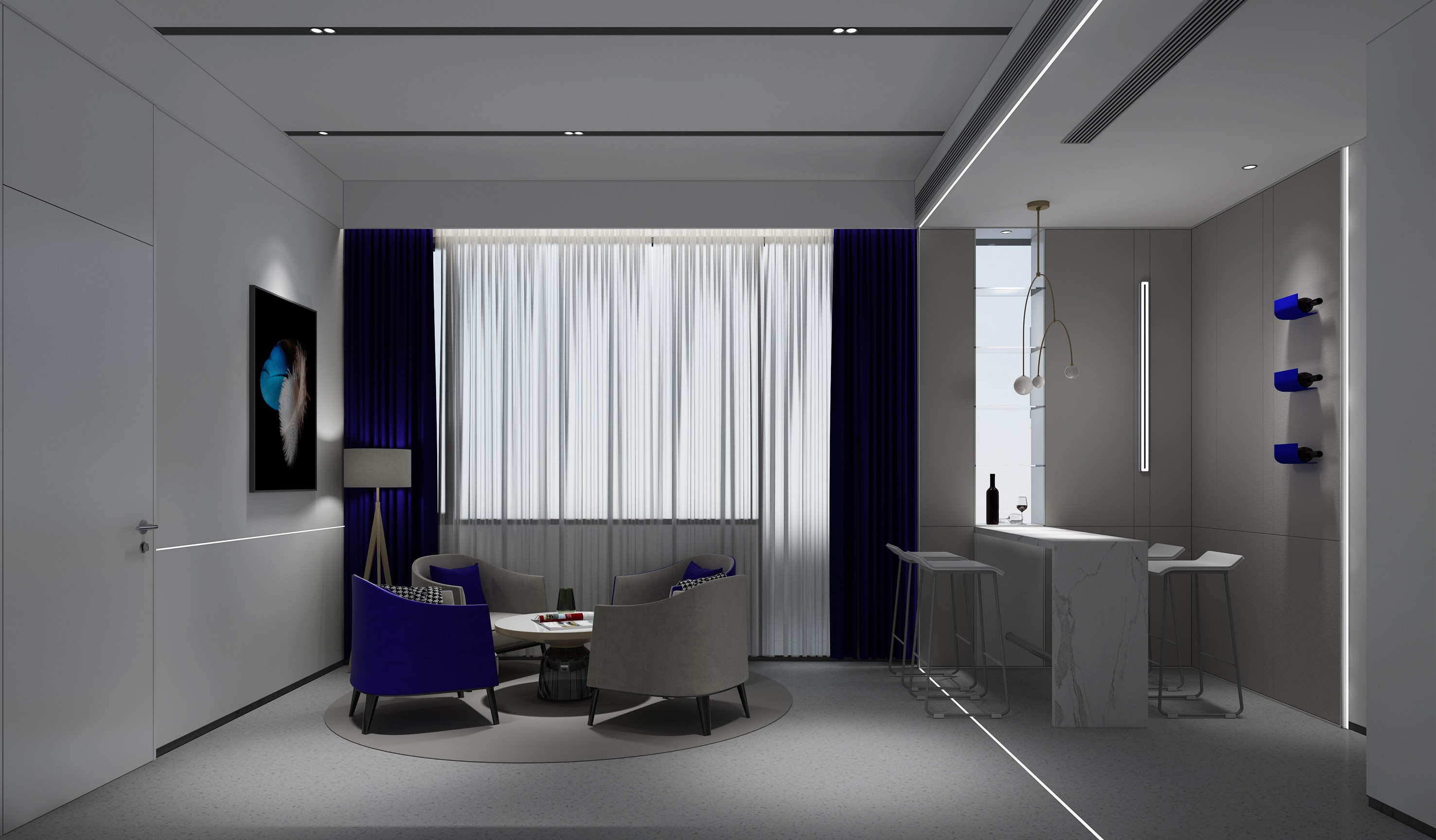 现代口腔医院大厅咨询室过道卫生间手术室休息区 - 效果图交流区-建e