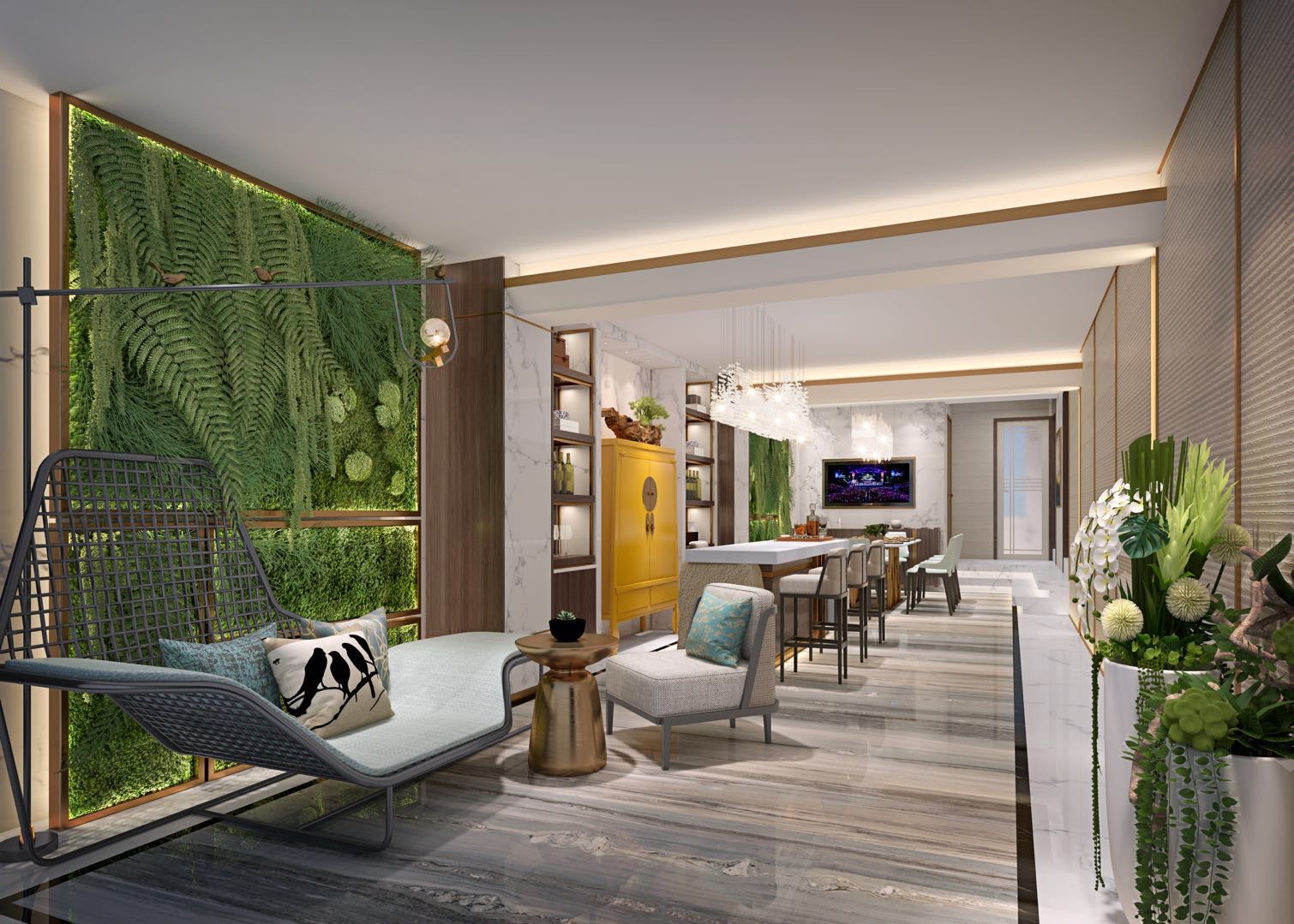 中式卧室前台客厅休息区 - 效果图交流区-建e室内设计网