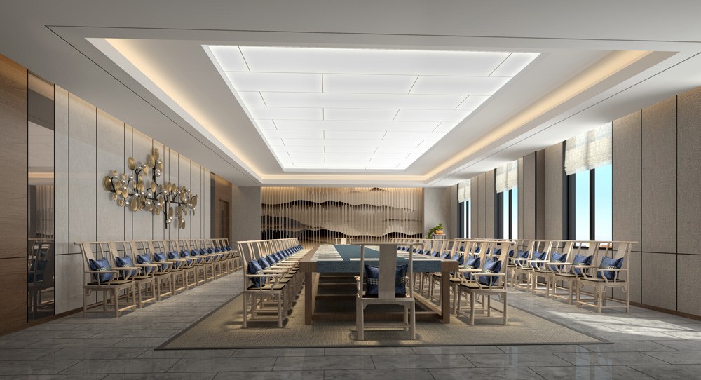 现代会议室前台办公室 - 效果图交流区-建e室内设计网