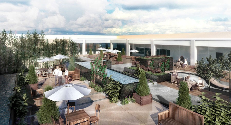 屋顶花园设计案例效果图