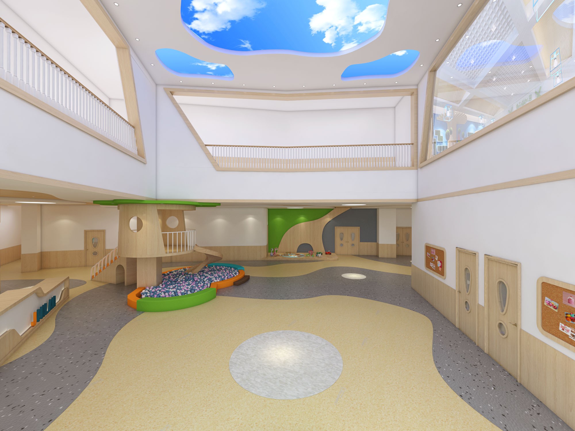 幼儿托管中心 |空间|家装设计|倔强的喇叭花 - 原创作品 - 站酷 (ZCOOL)