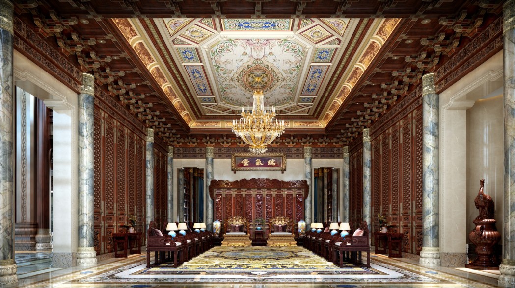 中式大厅接待室