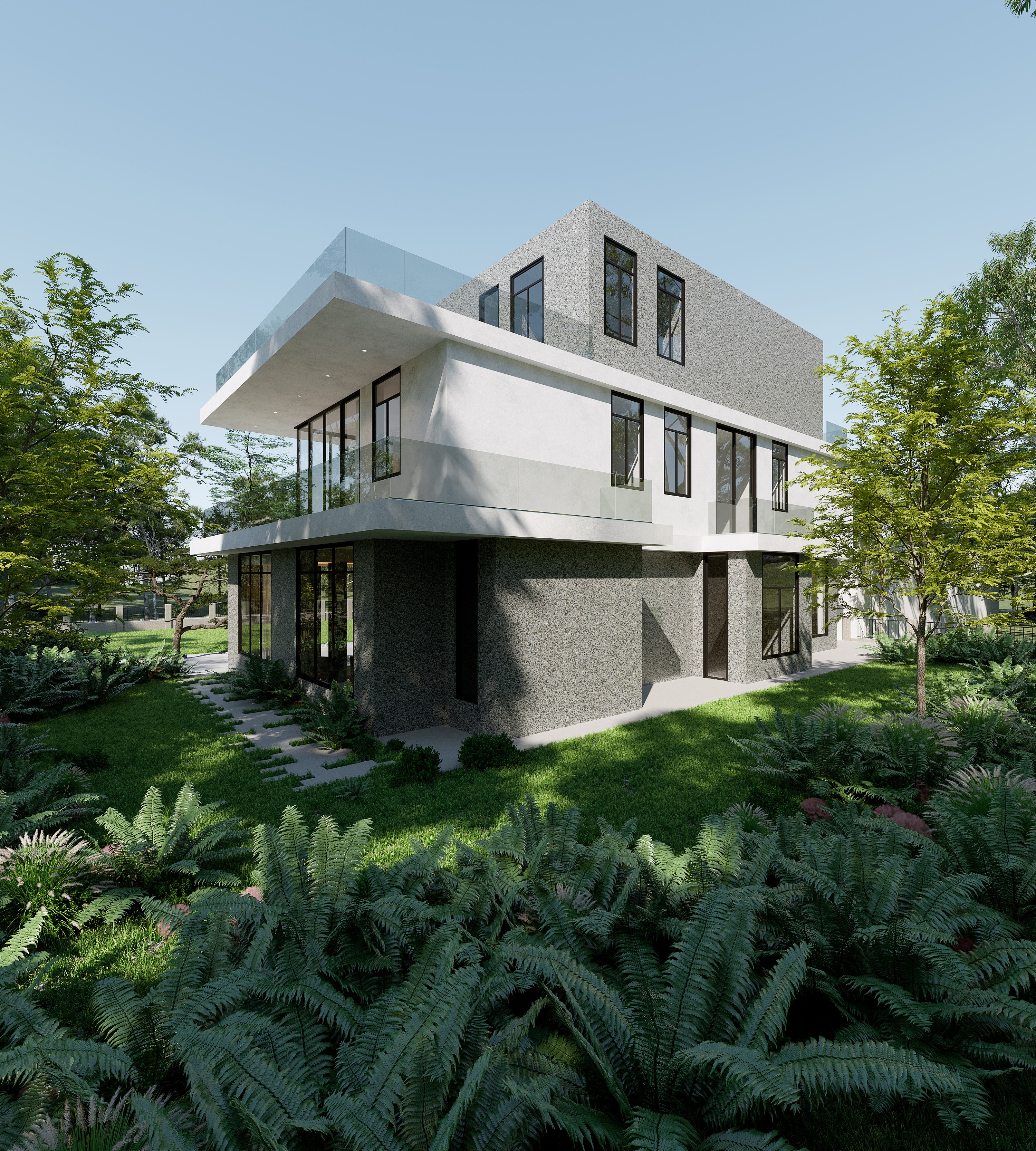 现代居住建筑 - 效果图交流区-建e室内设计网