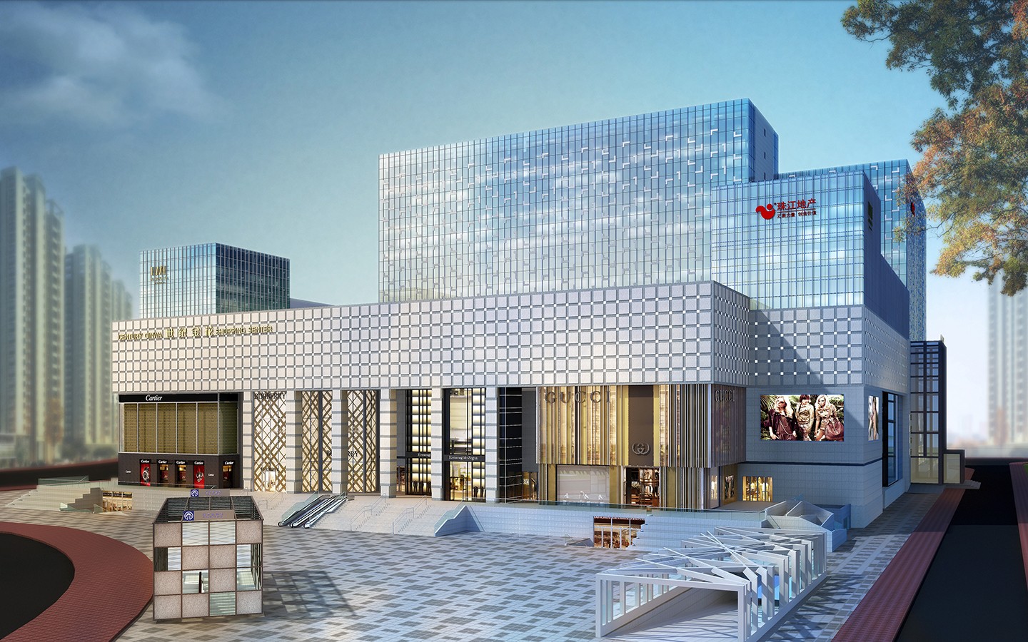 现代广场设计 - 效果图交流区-建e室内设计网