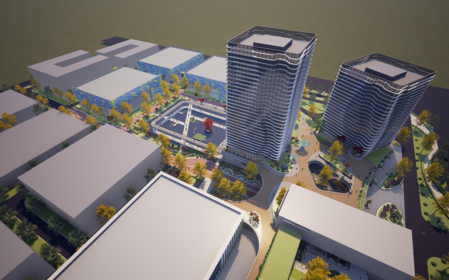 现代产业园规划 - 效果图交流区-建e室内设计网