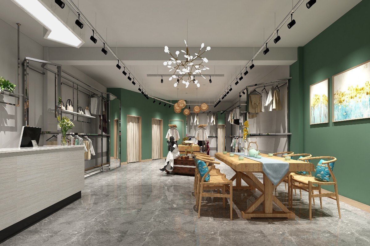 现代简约服装店门头集合 - 效果图交流区-建E室内设计网