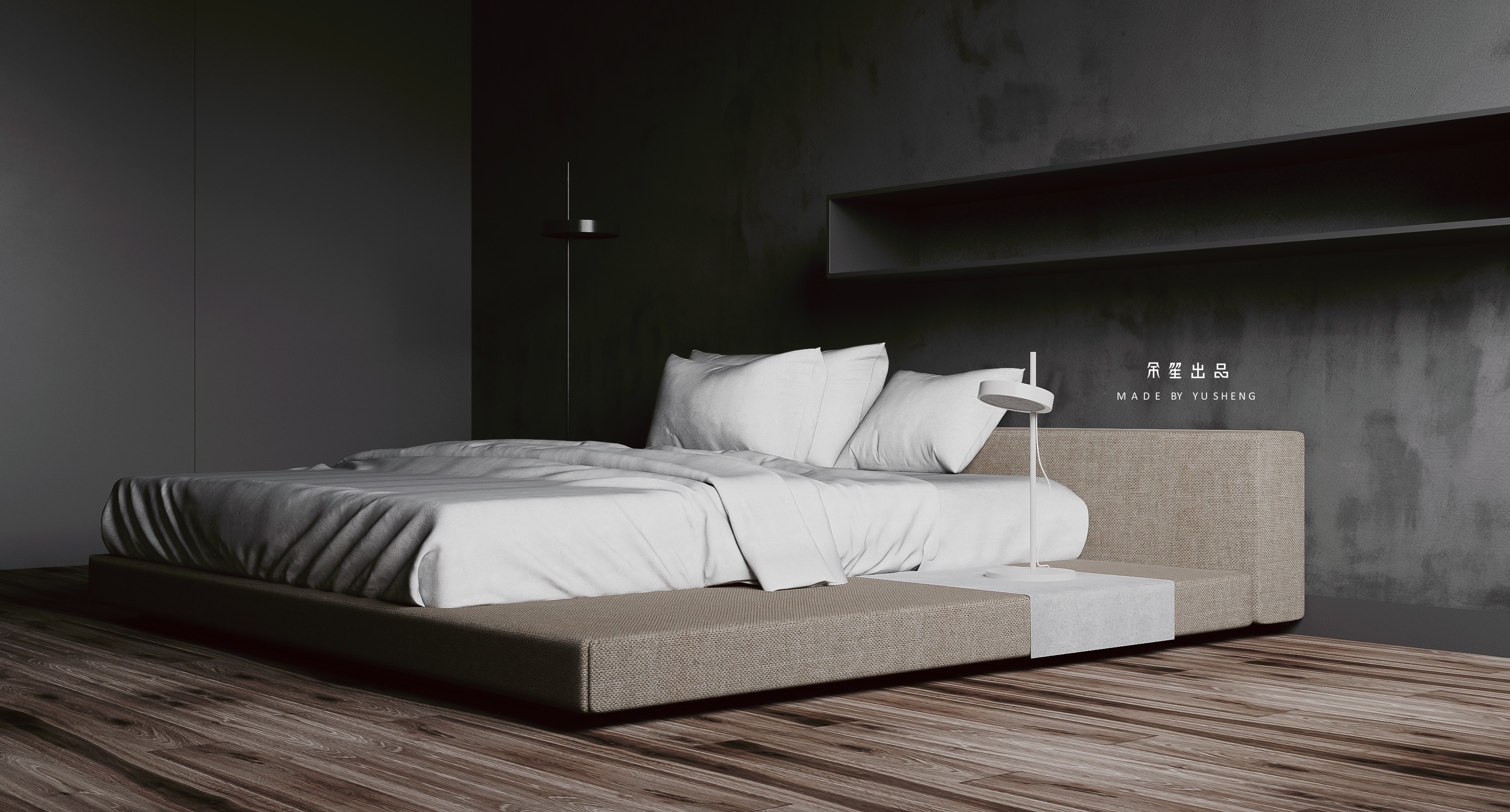 现代极简风卧室