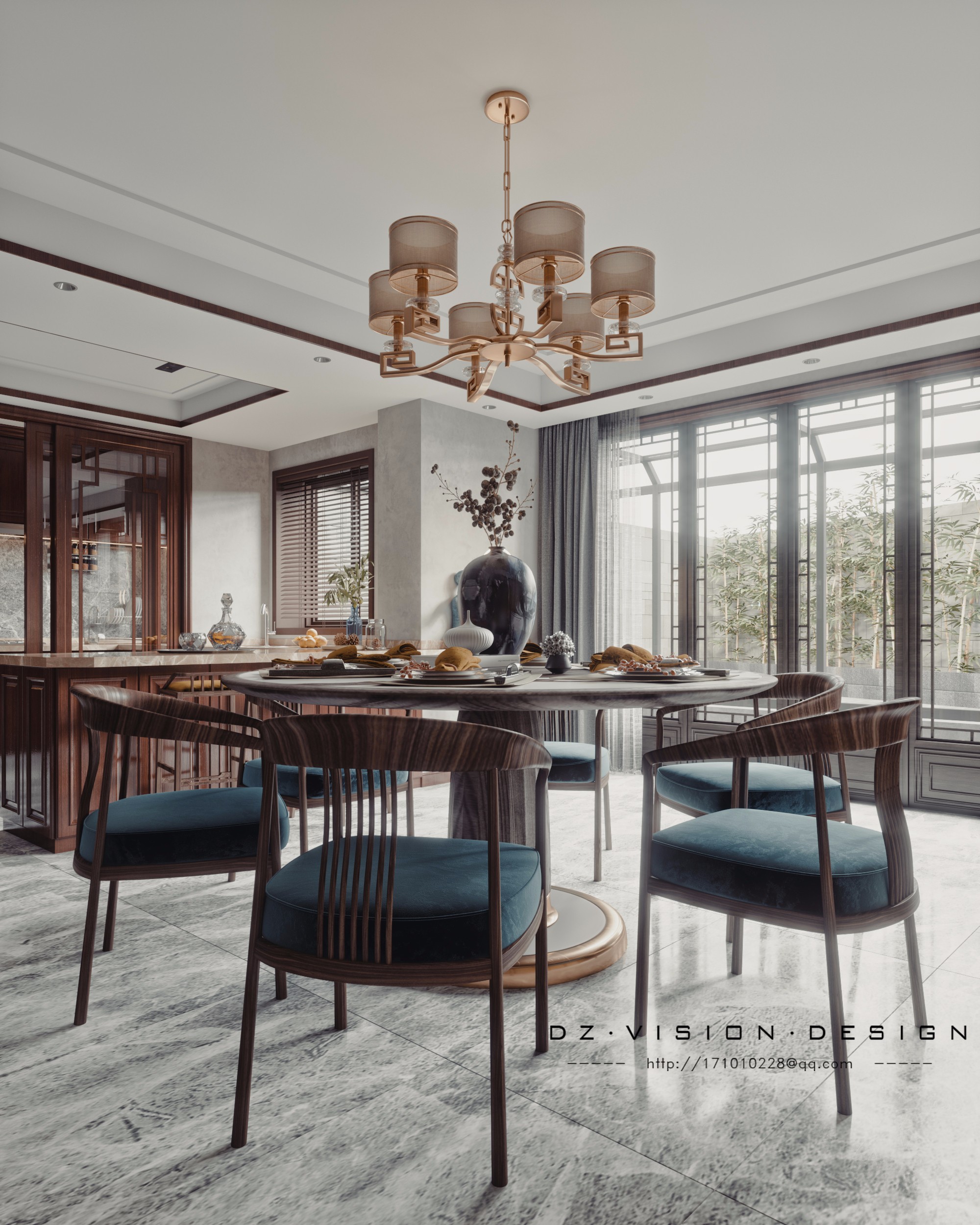 新中式茶室餐厅