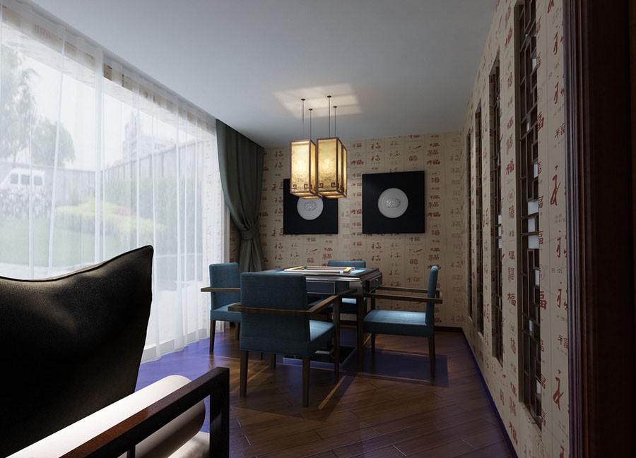 麻将室.棋牌室设计案例效果图