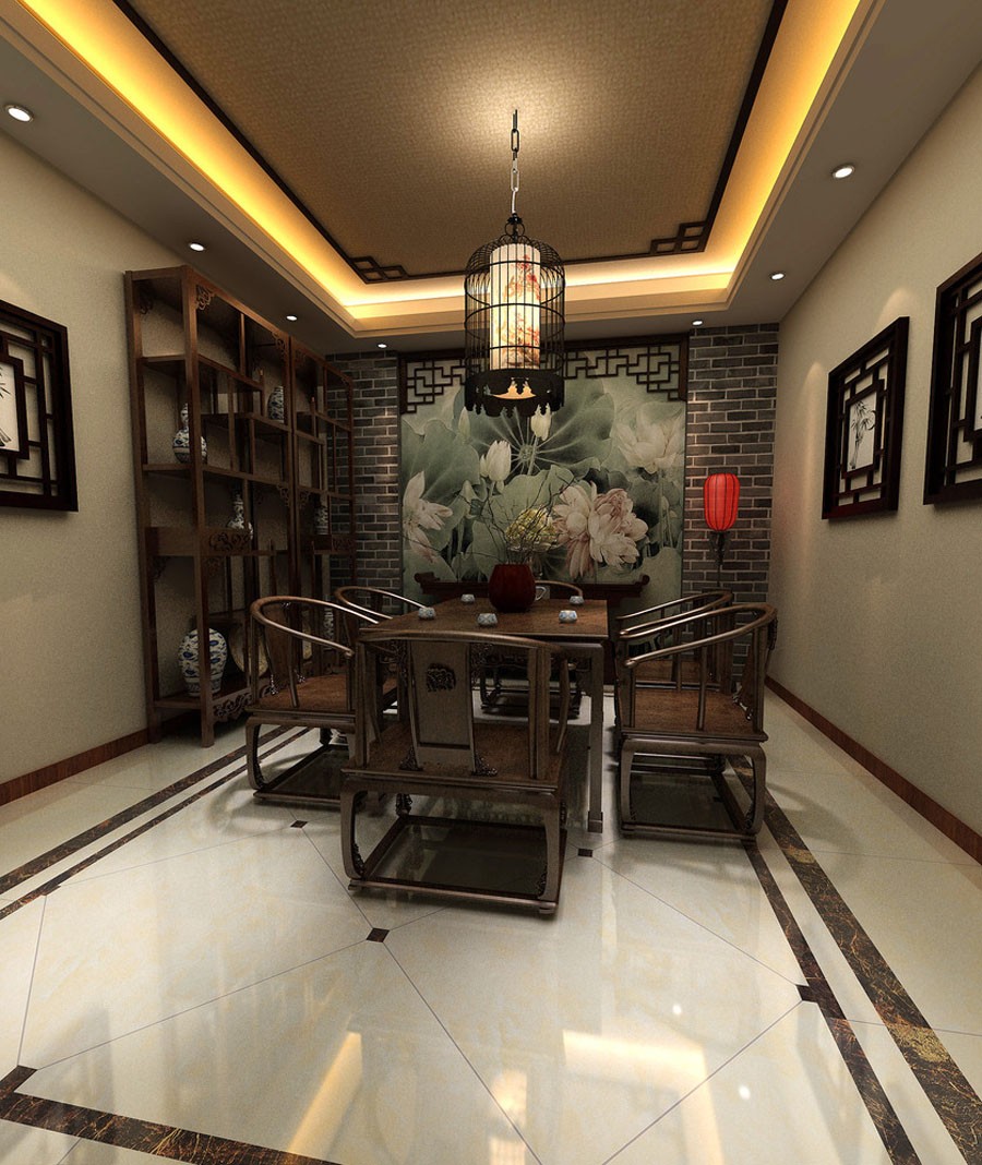 棋牌室设计案例效果图