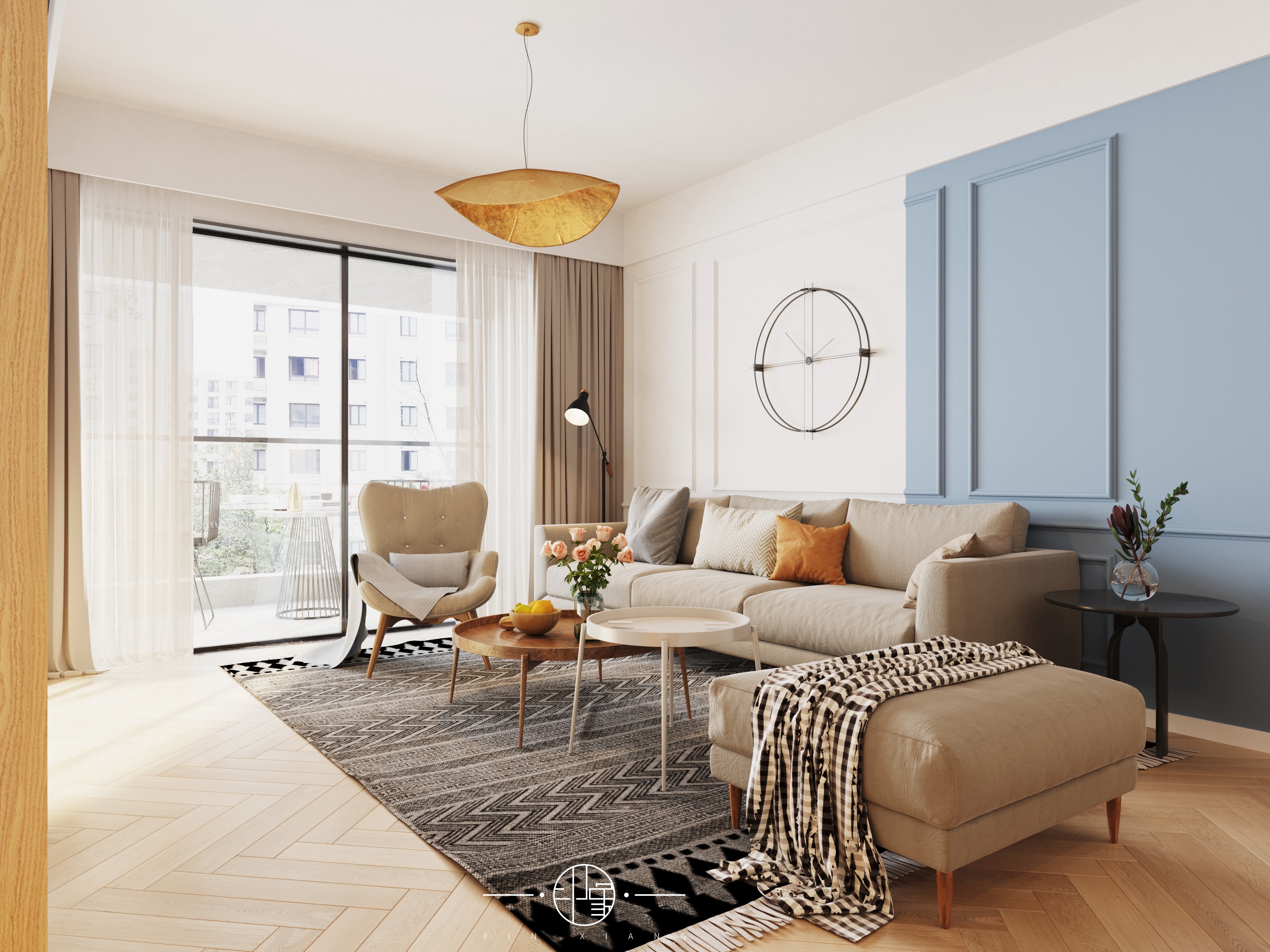 北欧客餐厅卧室 - 效果图交流区-建e室内设计网