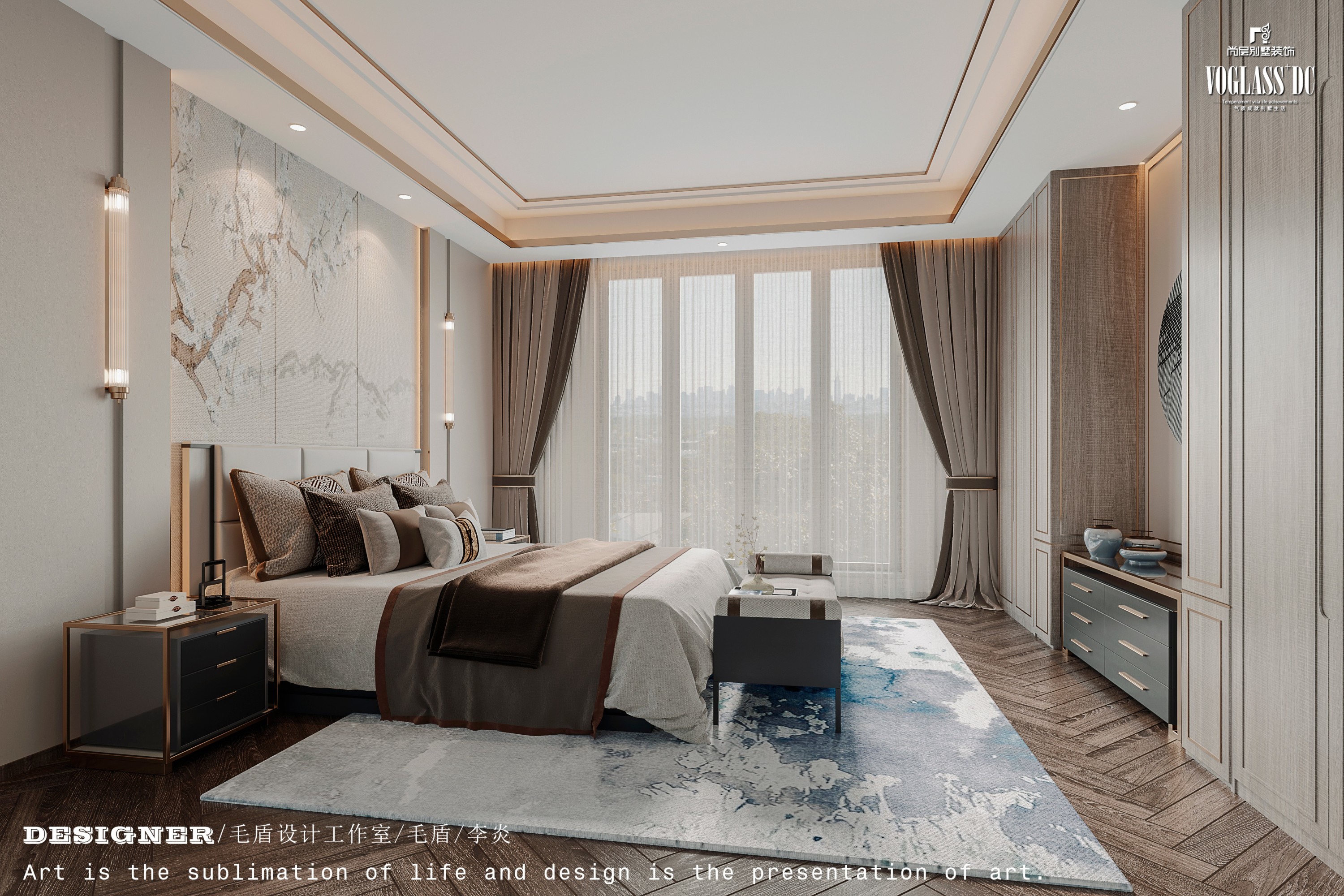 新中式家装设计方案[ID: 106644553]_建e效果图
