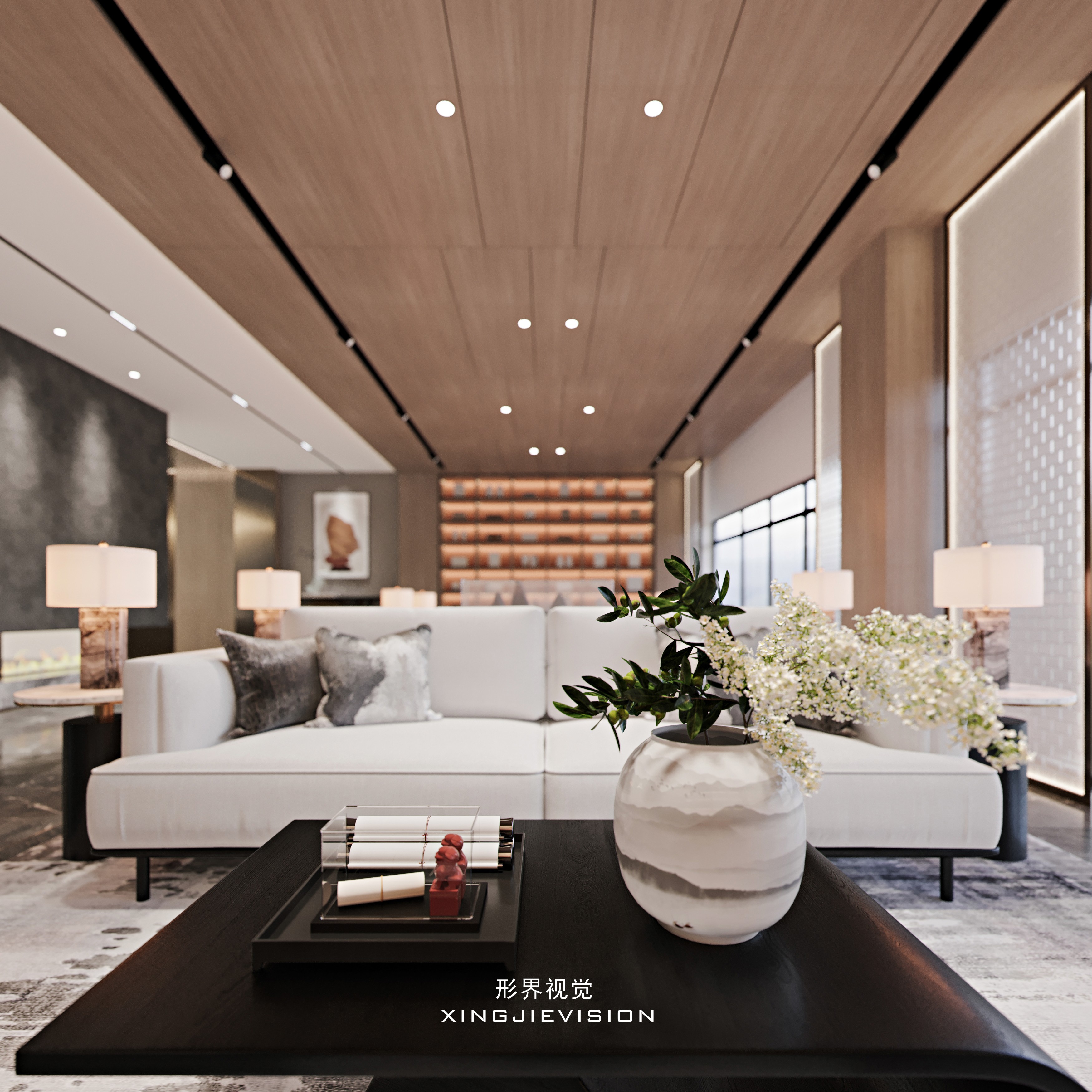 现代洽谈空间 - 效果图交流区-建E室内设计网