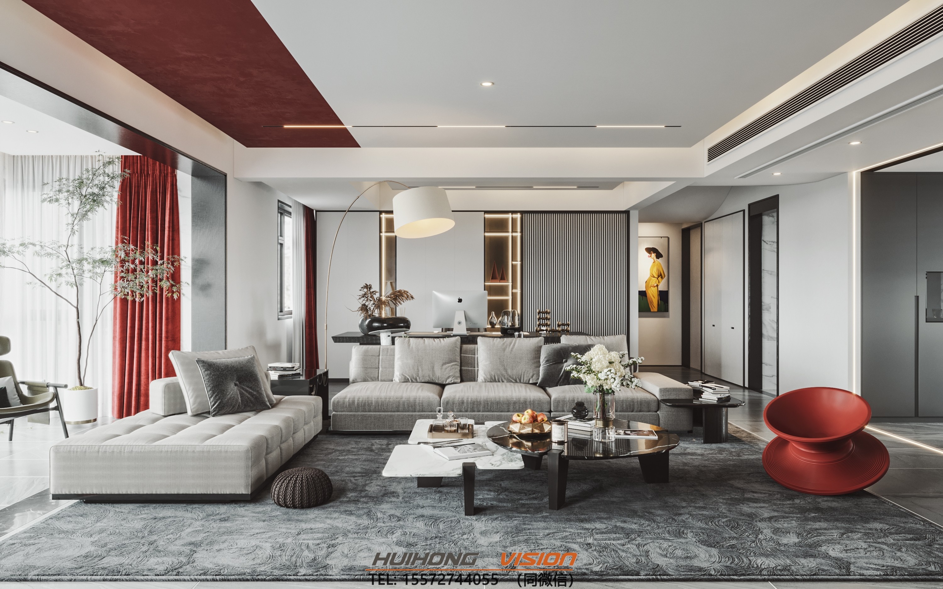 现代客餐厅 - 效果图交流区-建e室内设计网