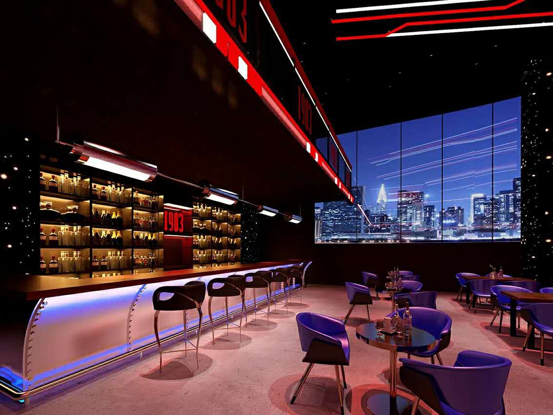 工业风酒吧 - 效果图交流区-建e室内设计网