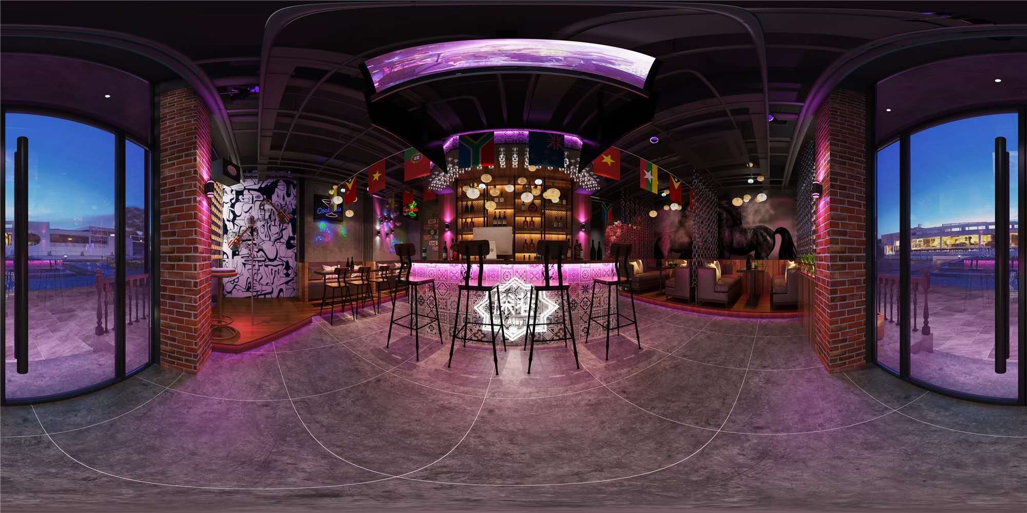 工业风酒吧 - 效果图交流区-建e室内设计网