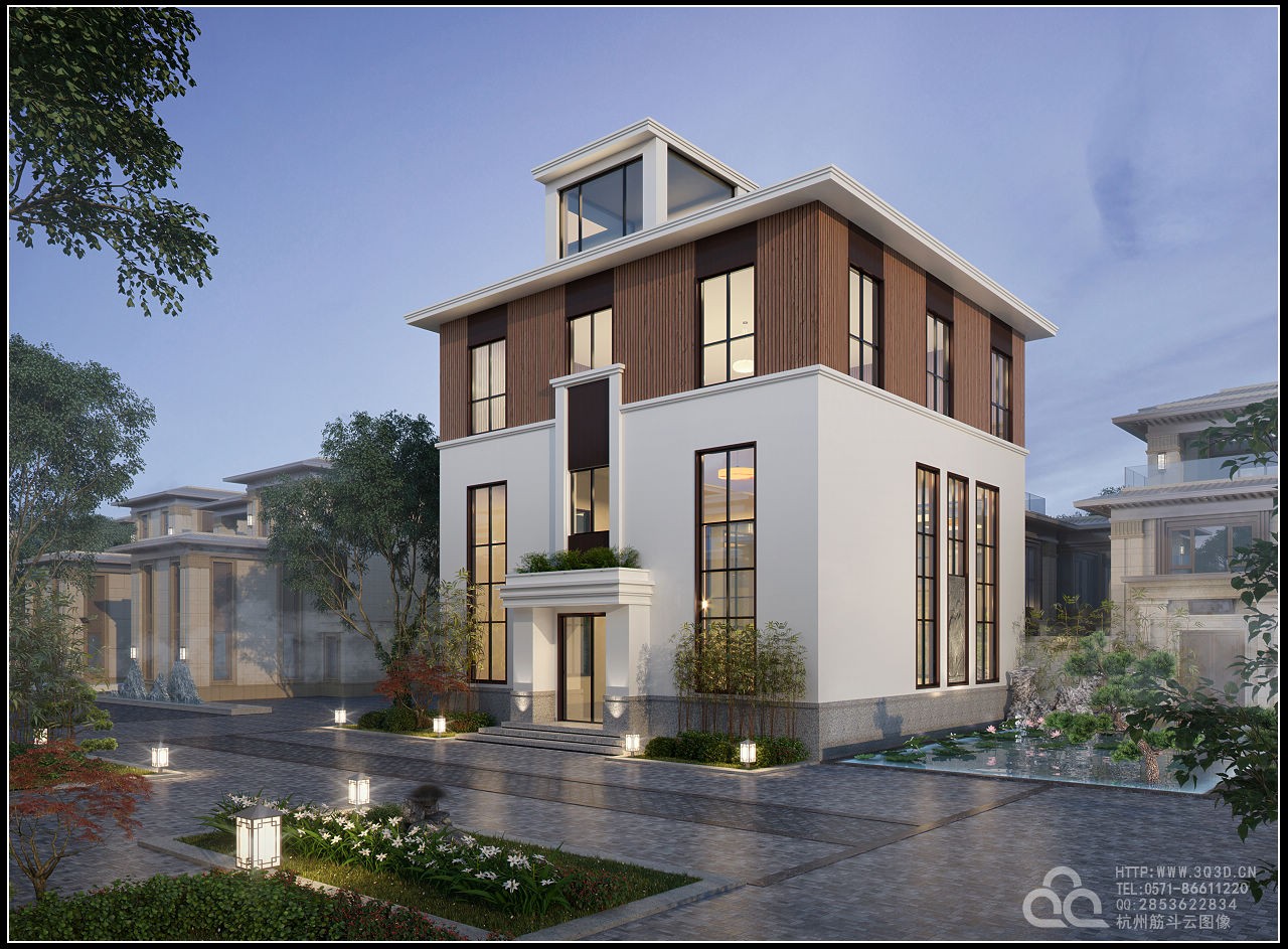 现代外立面展示 - 效果图交流区-建e室内设计网