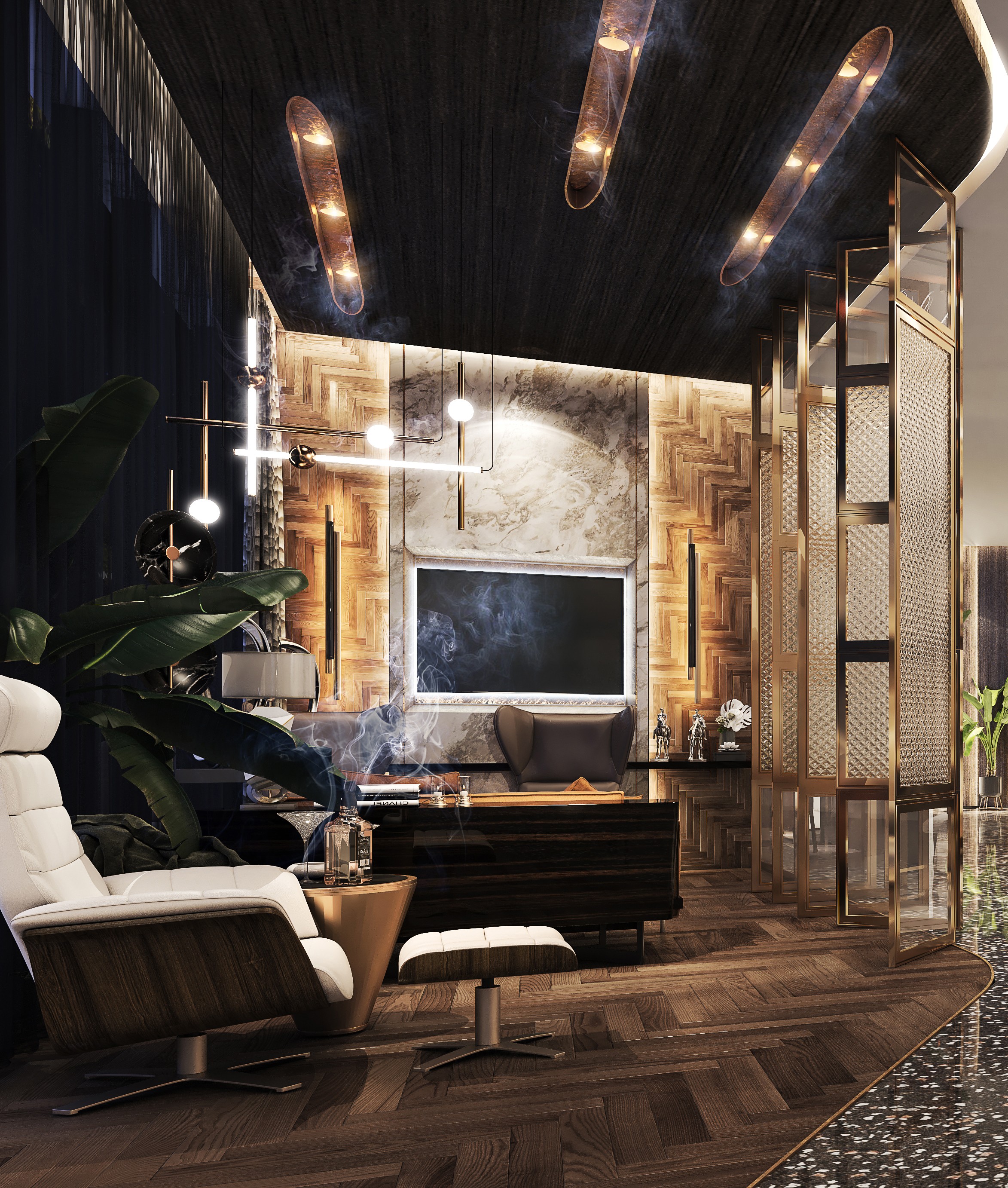 现代会所 - 效果图交流区-建e室内设计网