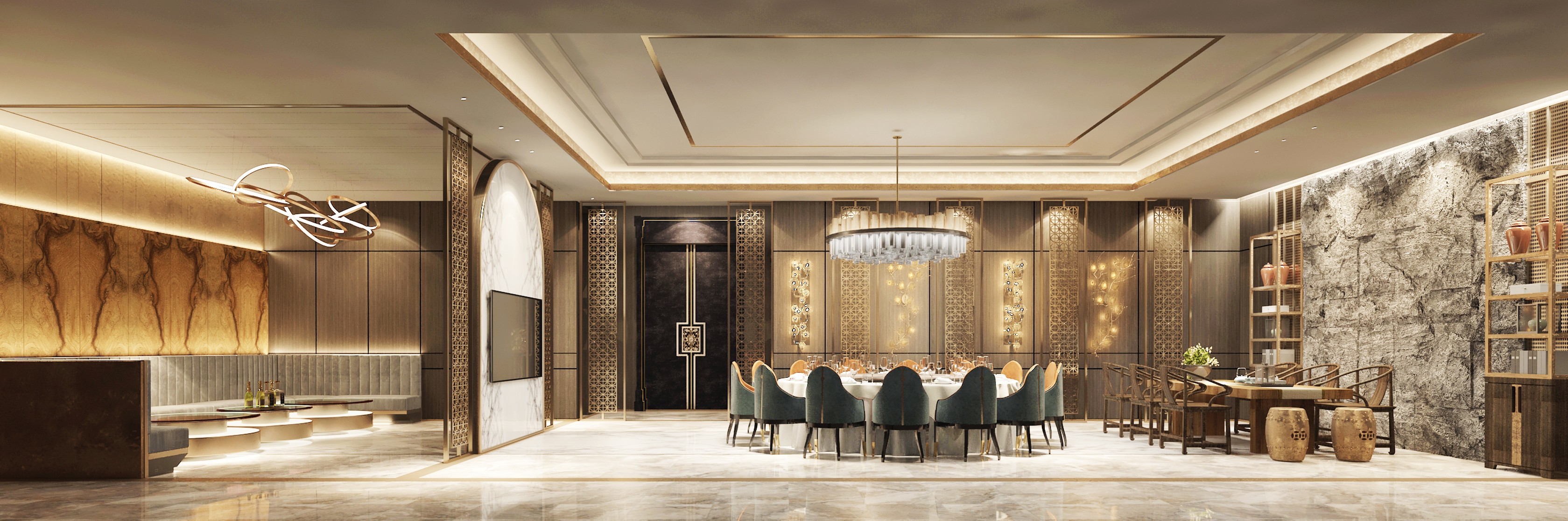 现代会所 - 效果图交流区-建e室内设计网