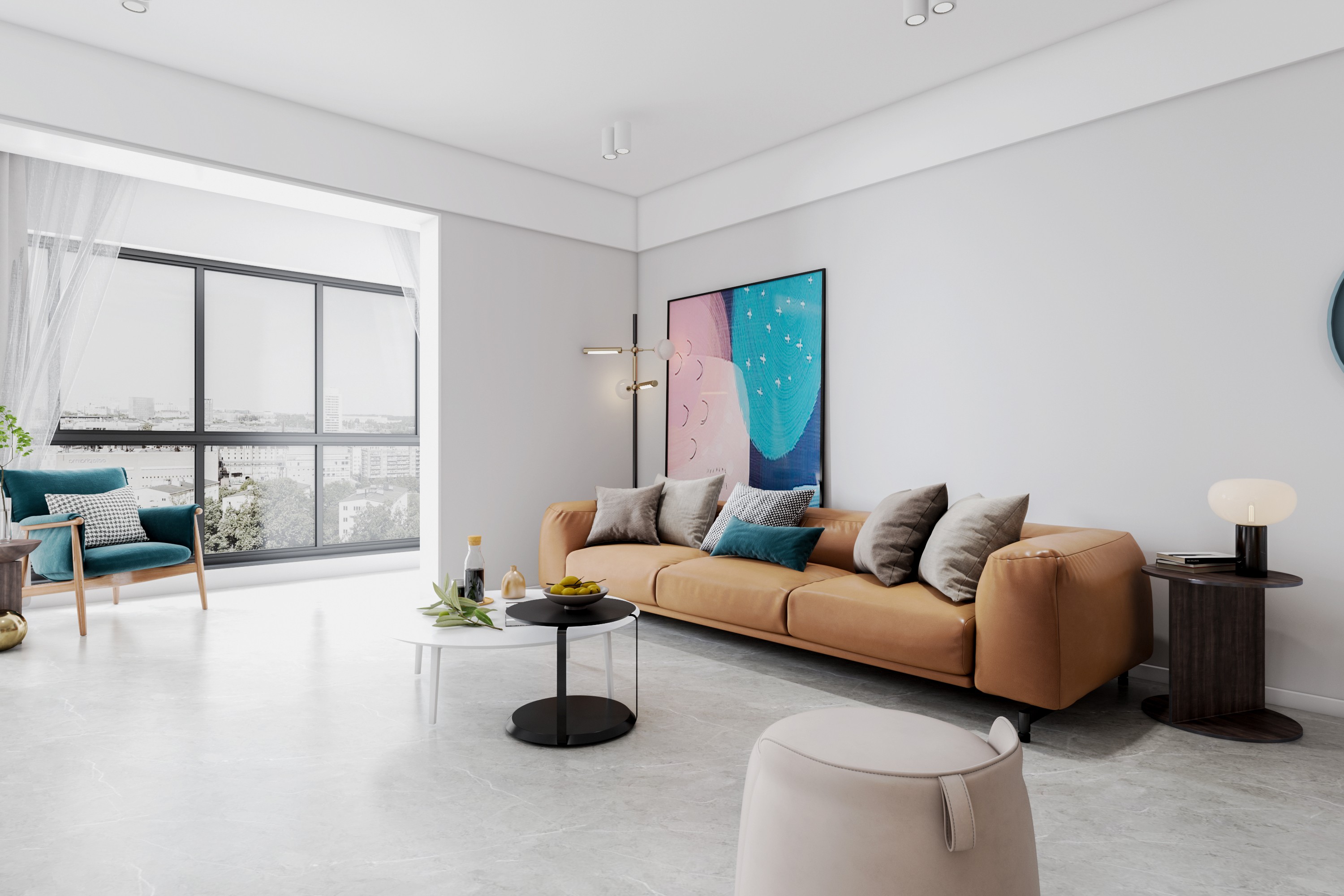 北欧空间,是艺术家的调色盘 - 效果图交流区-建e室内设计网