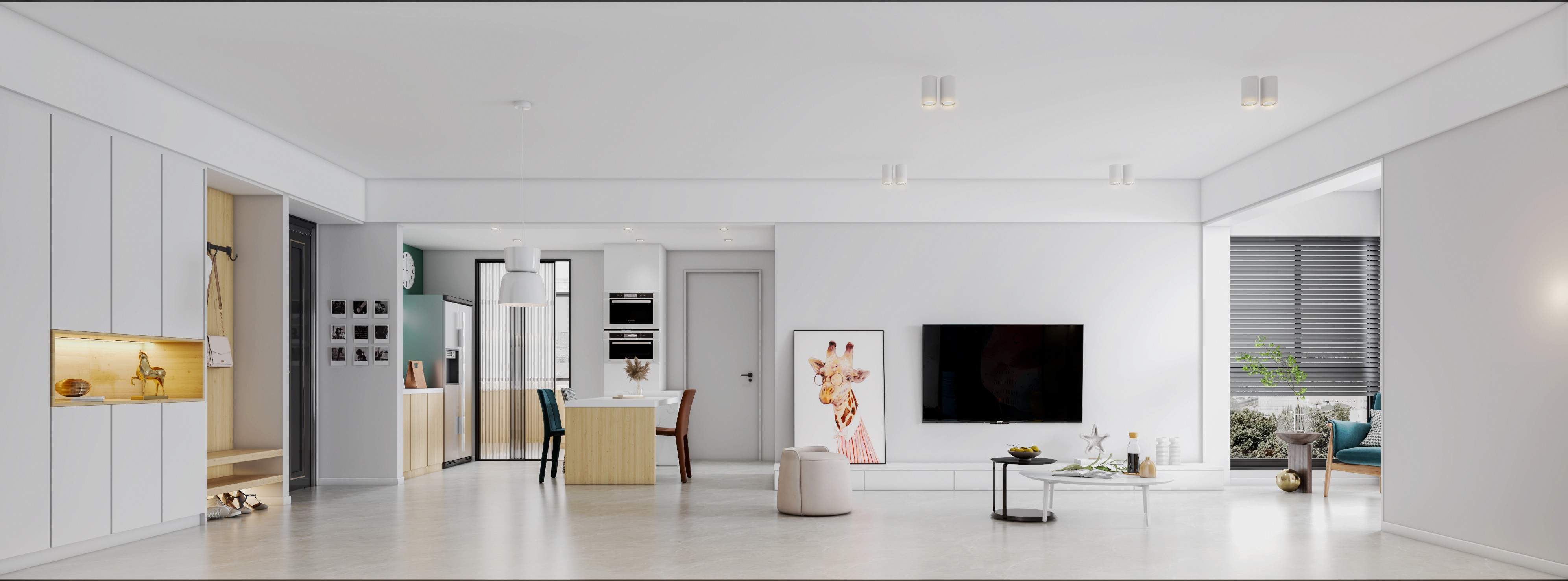 北欧空间,是艺术家的调色盘 - 效果图交流区-建e室内设计网