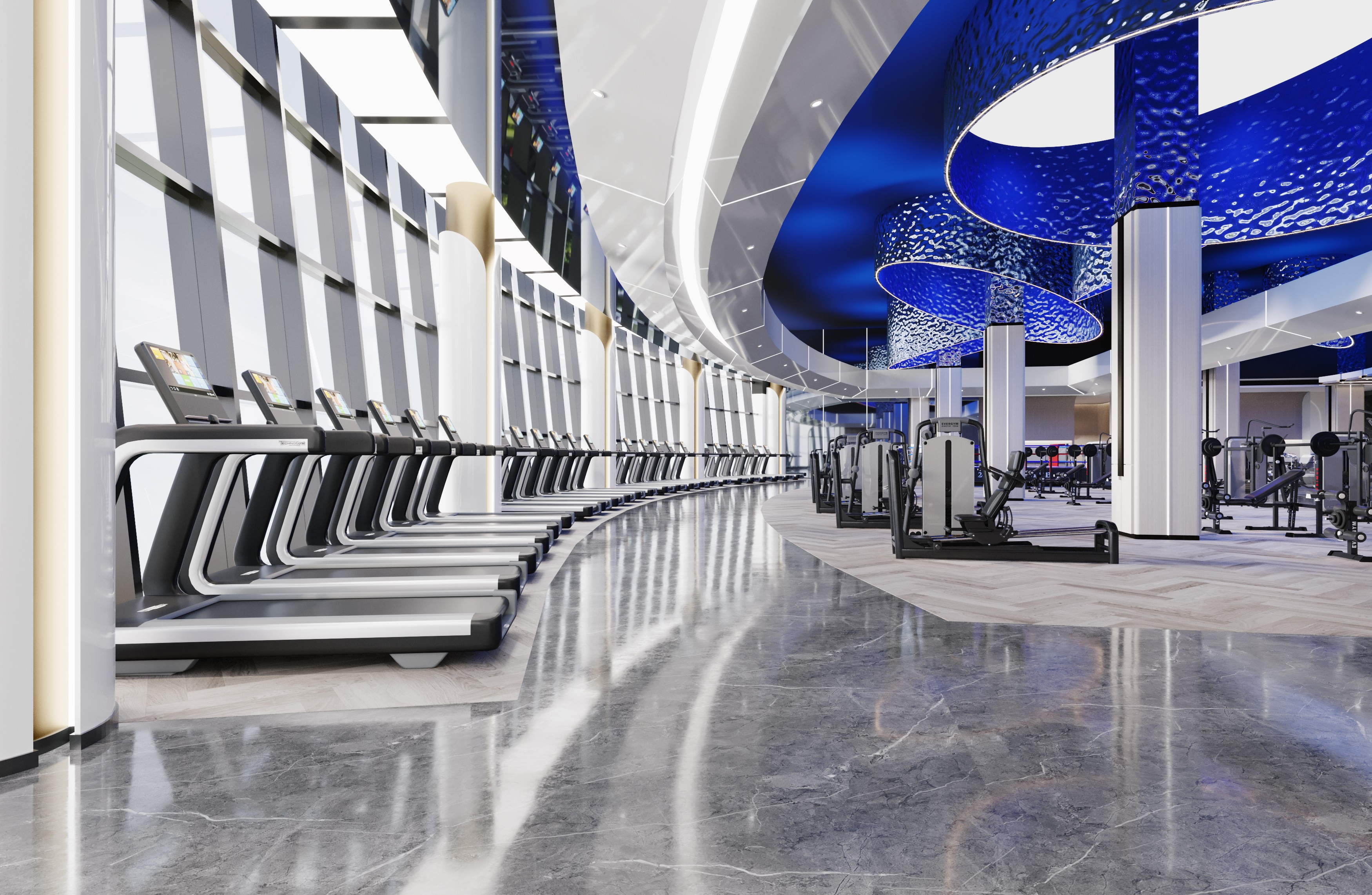 温州奥体健身房 - 效果图交流区-建e室内设计网