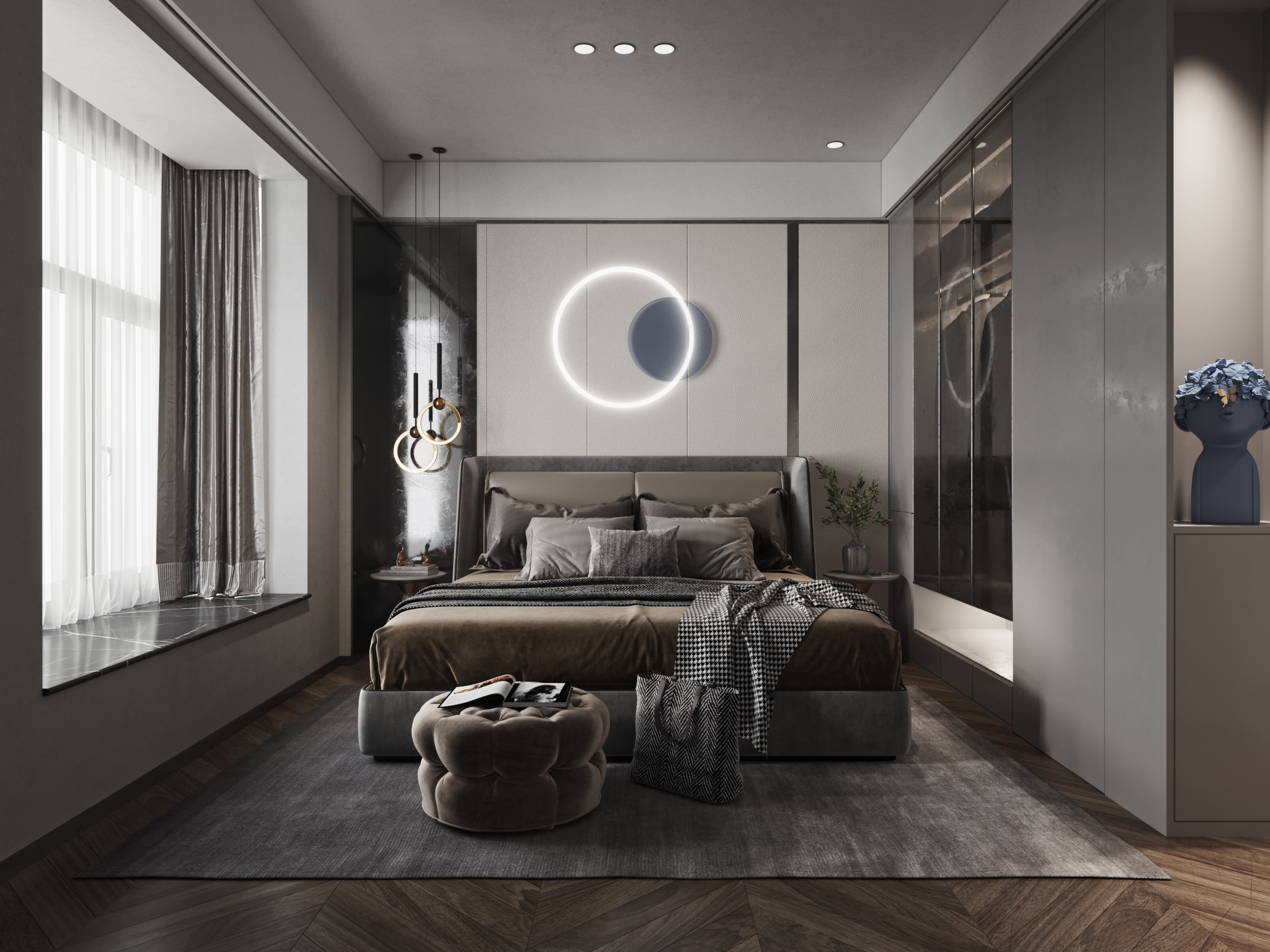 现代风格黑白灰家装 - 效果图交流区-建e室内设计网