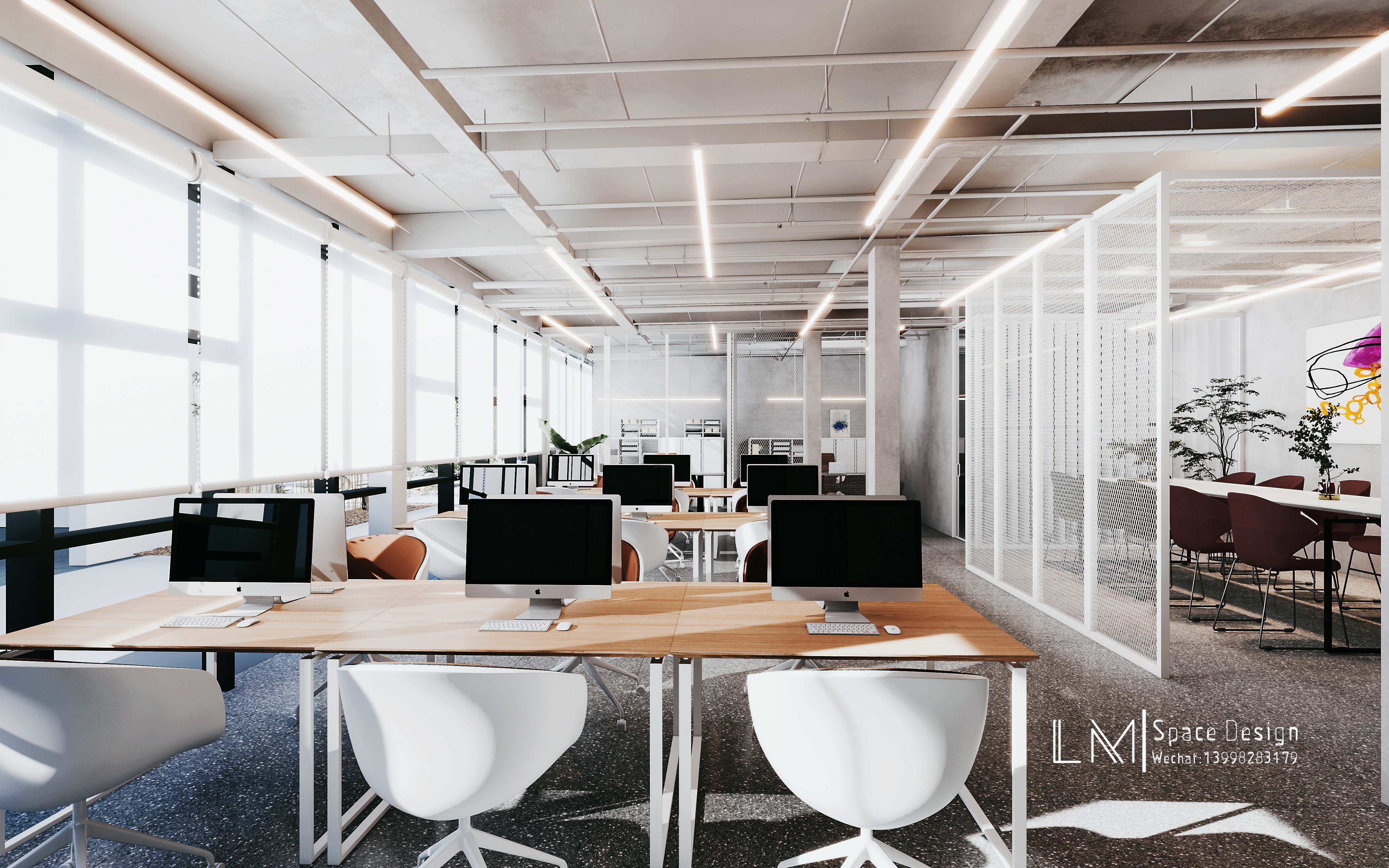 现代办公室 - 效果图交流区-建e室内设计网