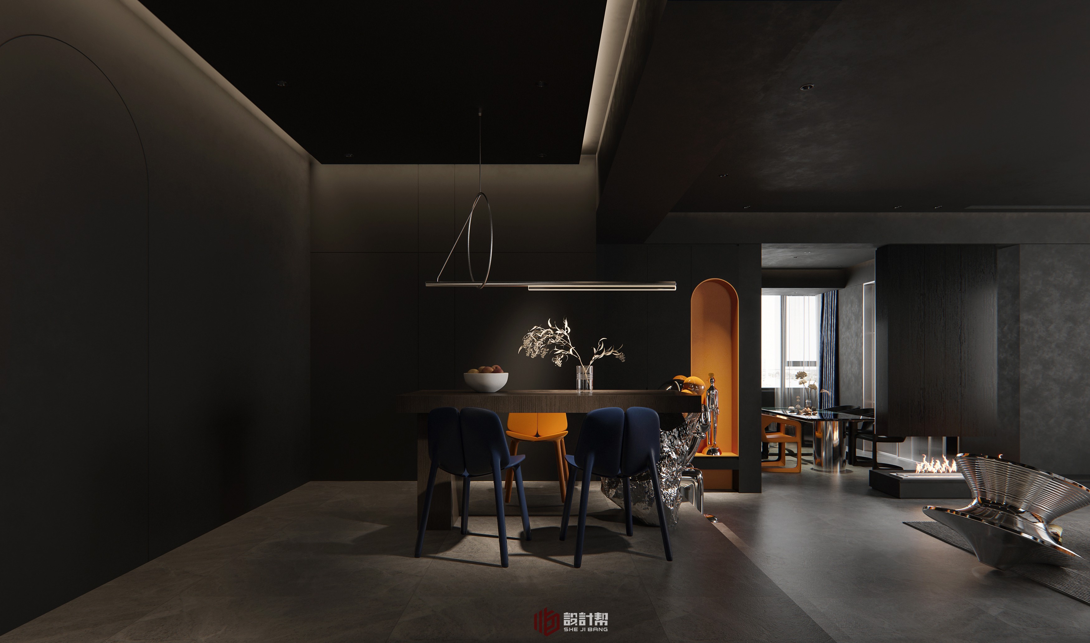 黑色现代|空间|室内设计|PlaceJJ - 原创作品 - 站酷 (ZCOOL)