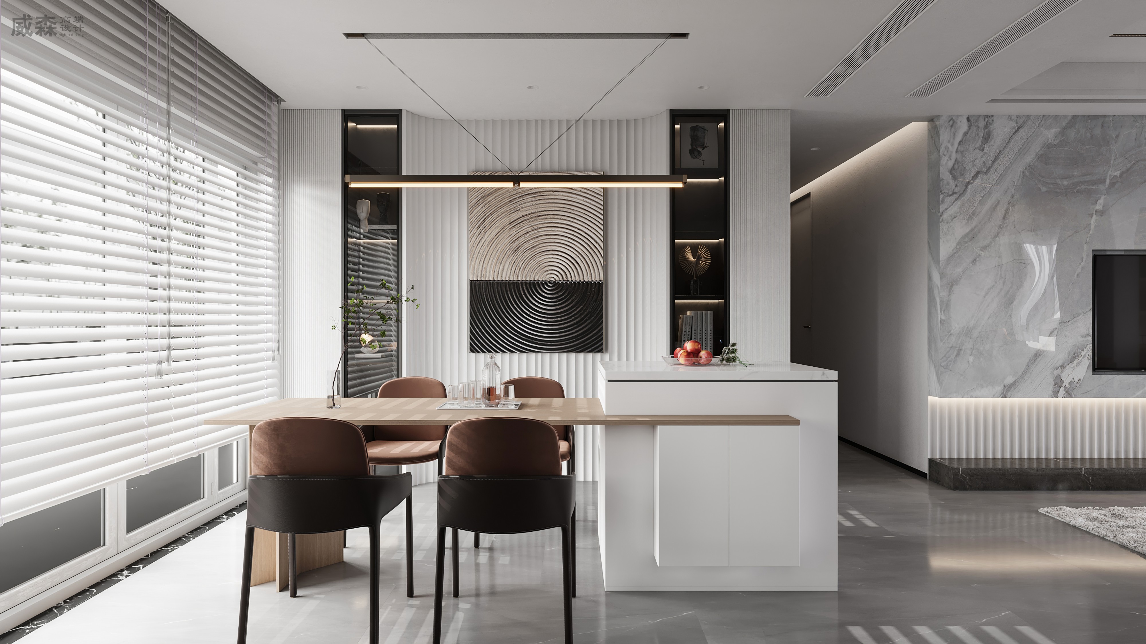 现代极简客餐厅