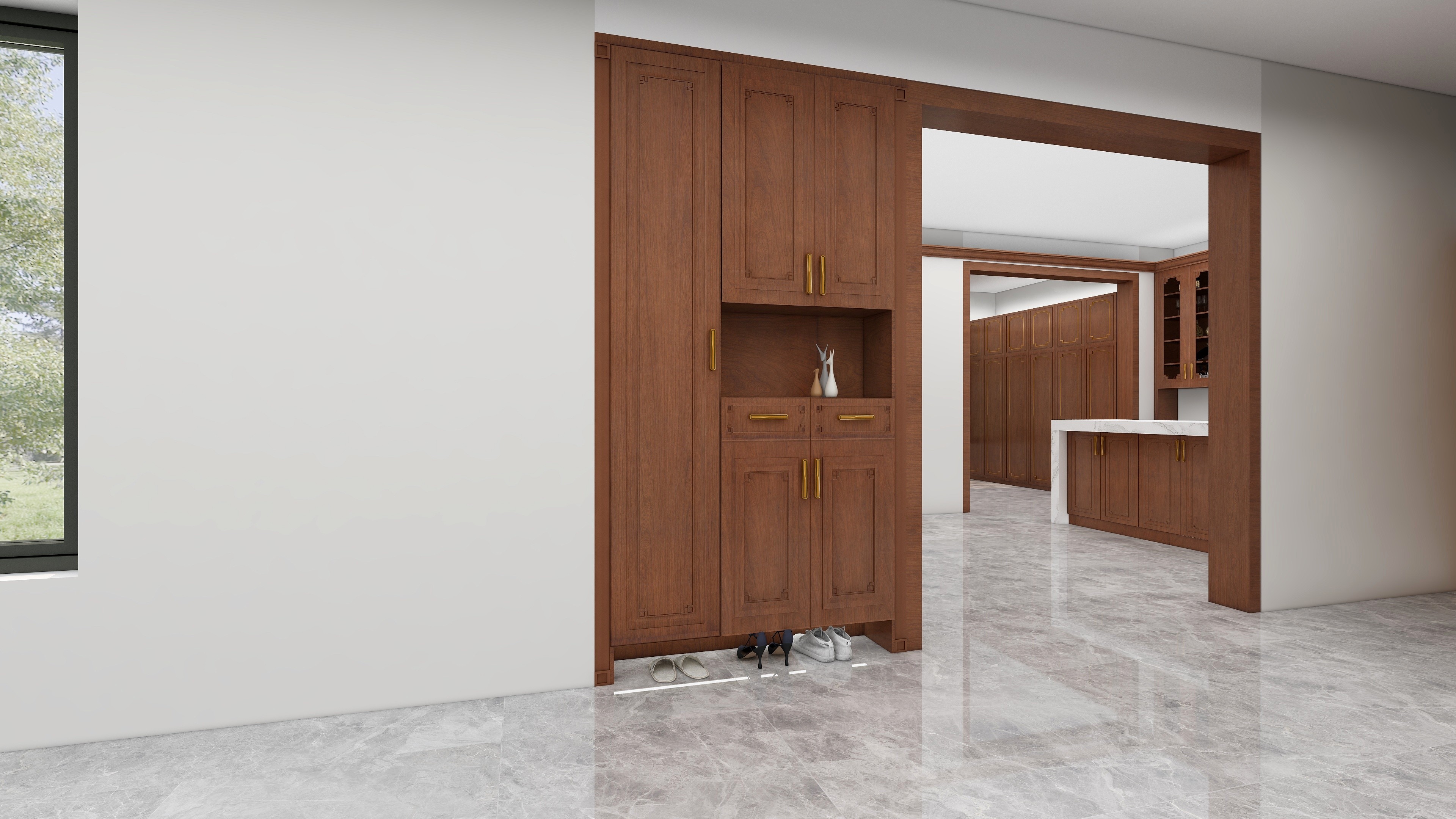 新中式田园柜体