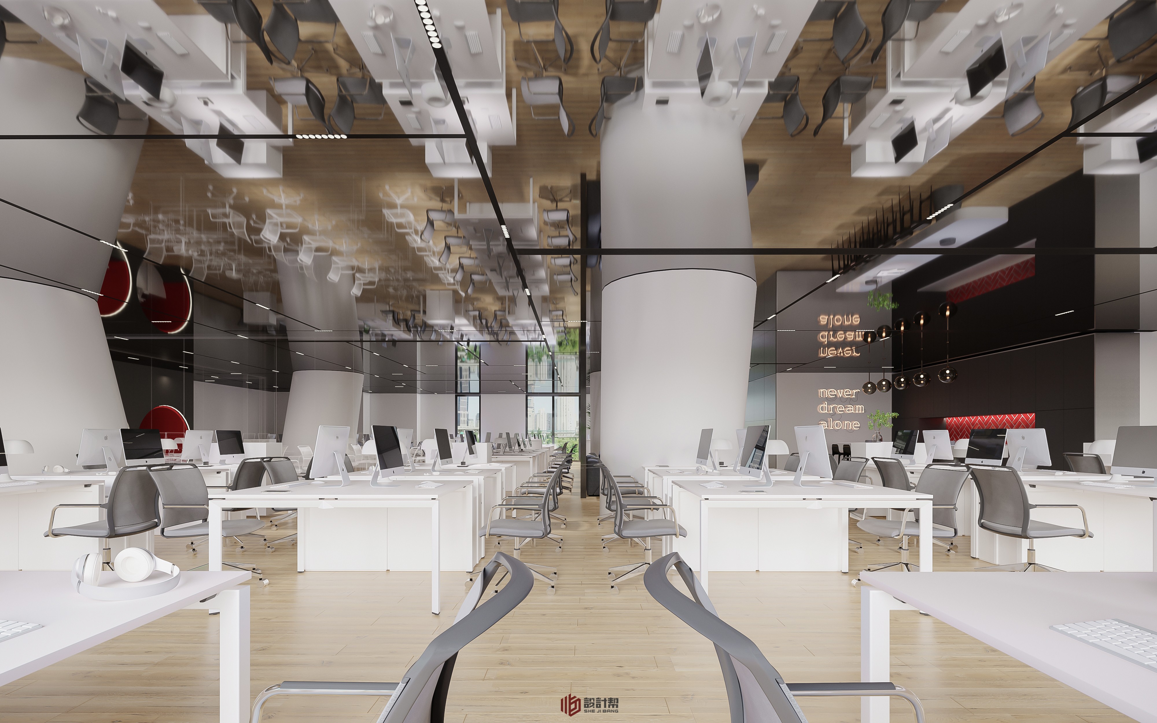 设计帮 | 现代办公室工装 - 效果图交流区-建e室内设计网