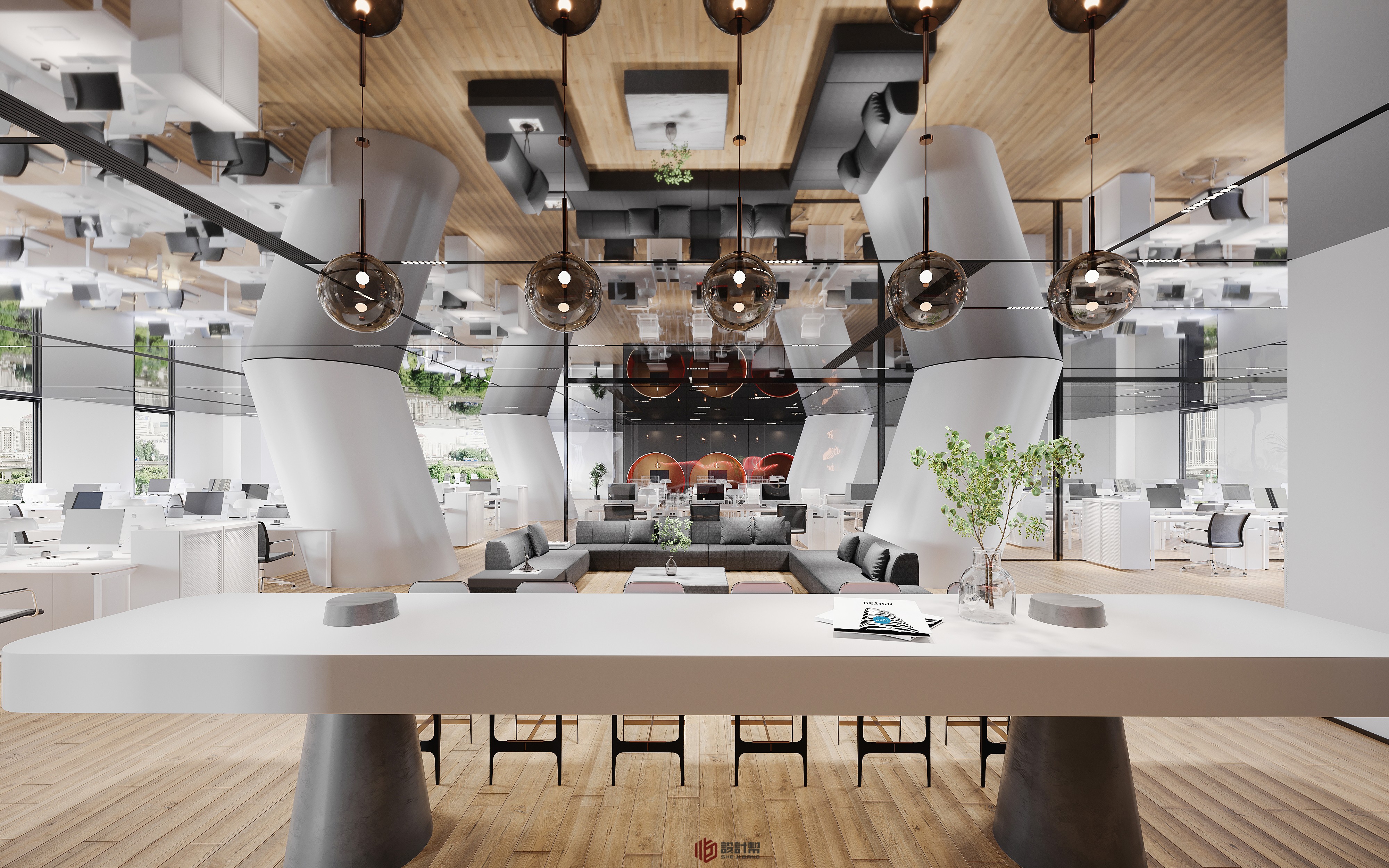 设计帮 | 现代办公室工装