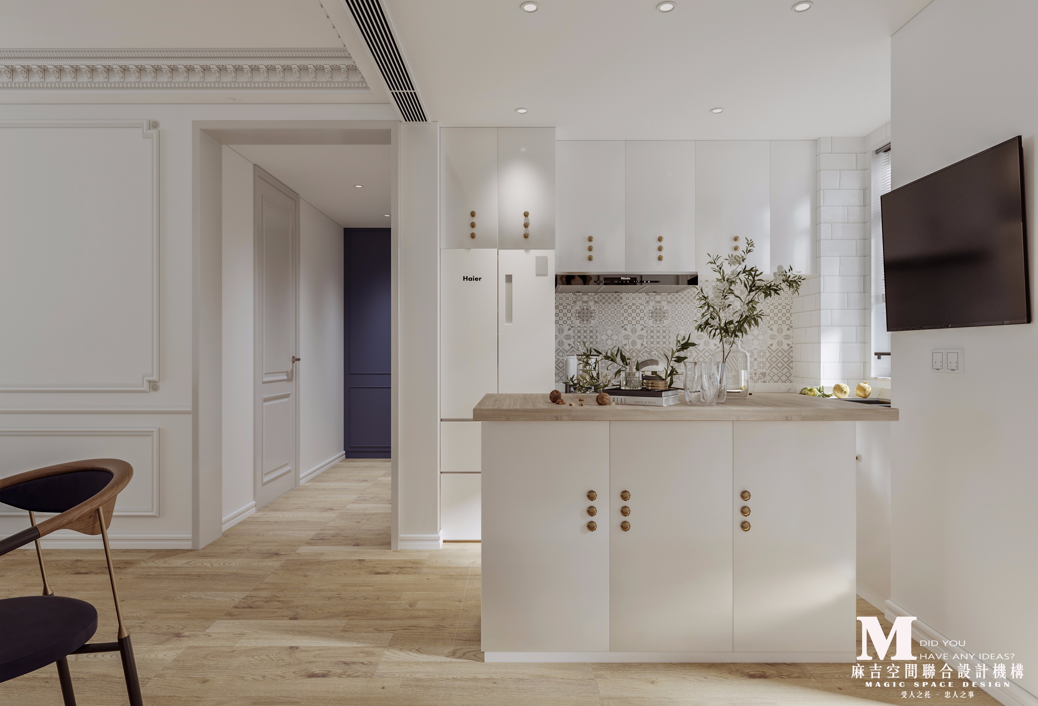 开放式厨房的设计,适合享受与家人同乐的下厨模式.