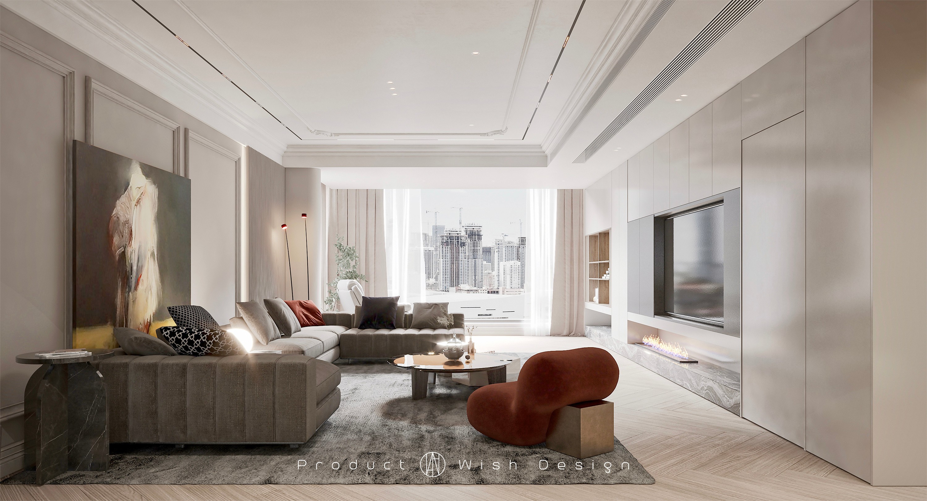 法式轻奢▼以雅为名 - 效果图交流区-建e室内设计网