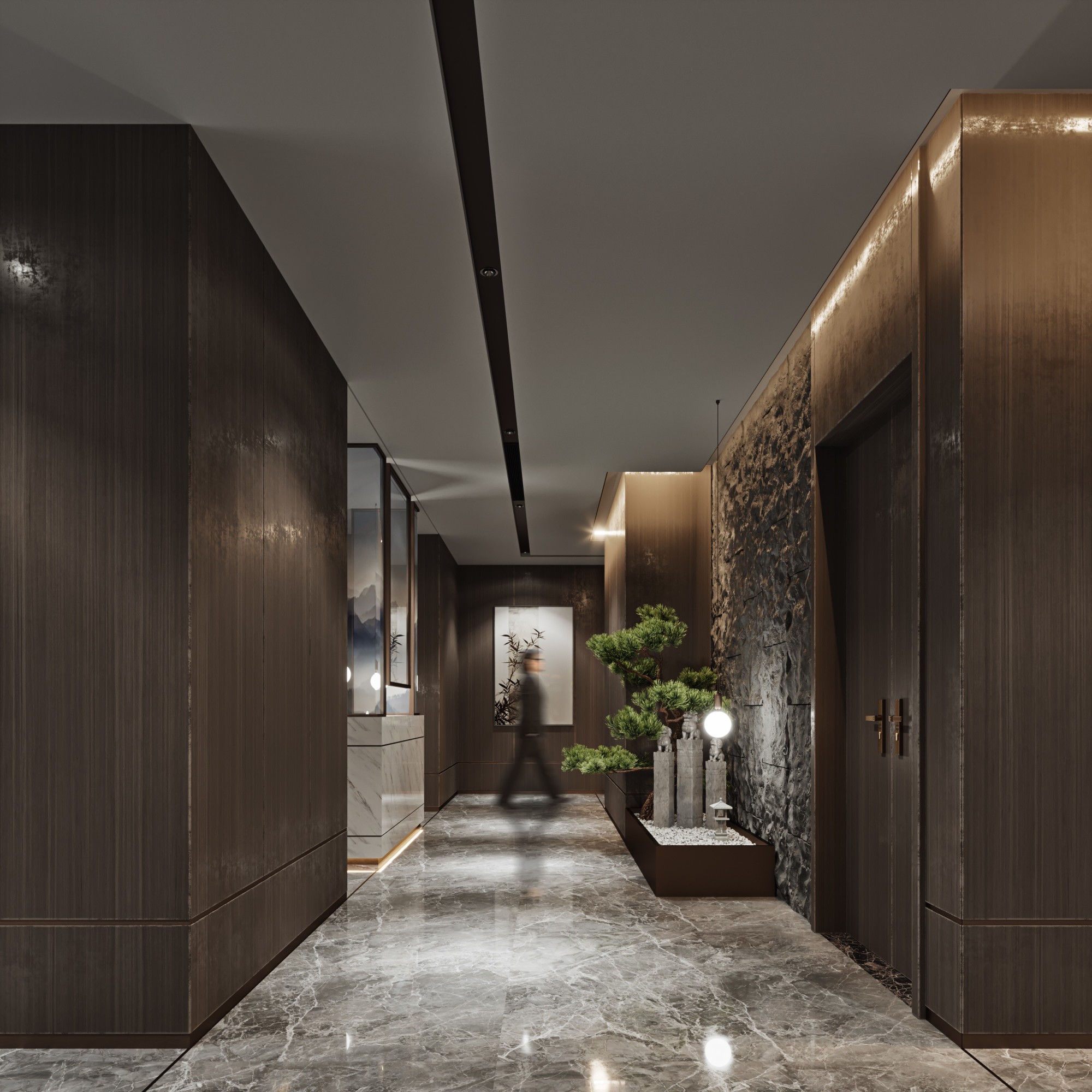 新中式别墅会所[ID: 108020736]_建e效果图