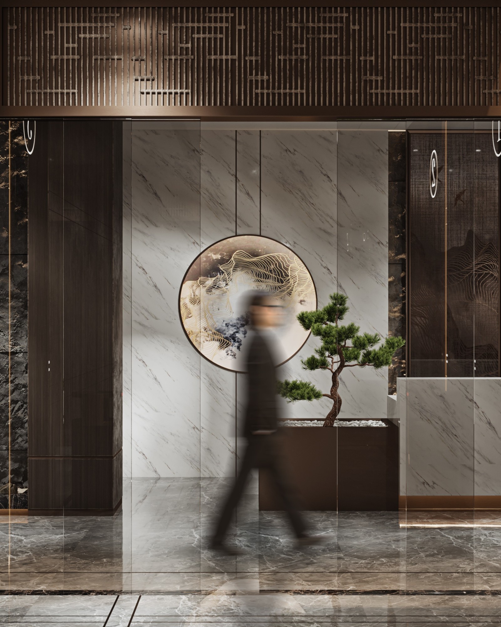 新中式别墅会所[ID: 108020736]_建e效果图