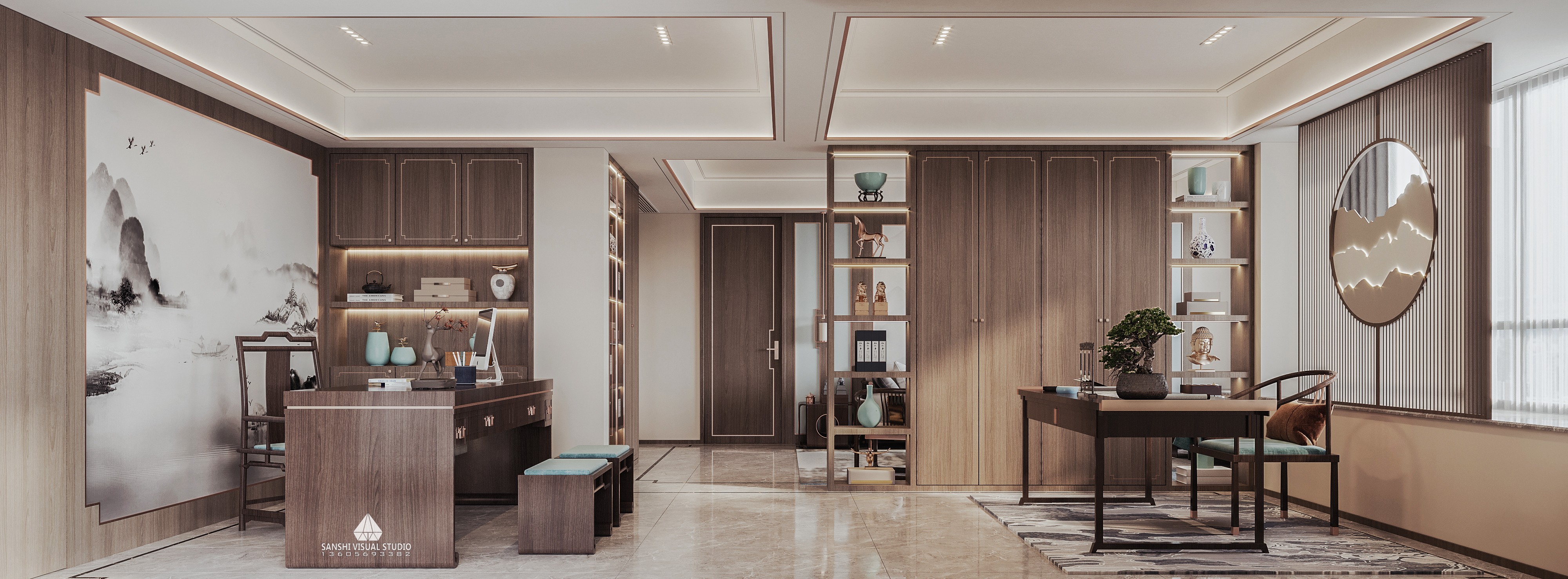 新中式风格办公室