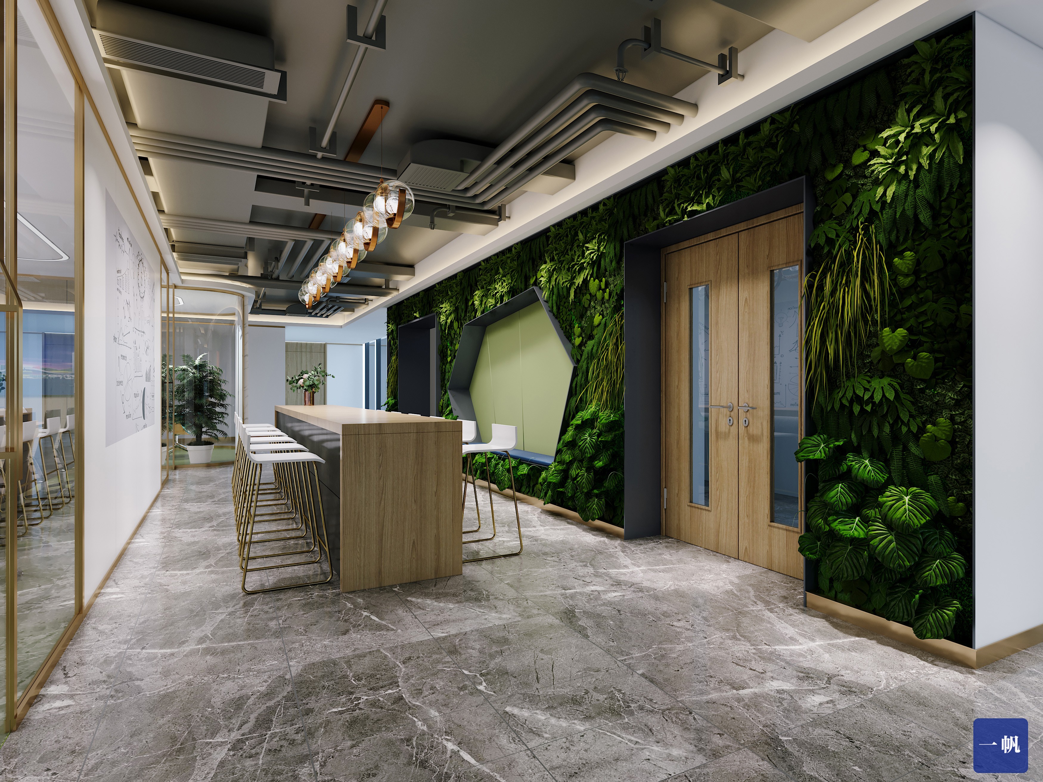 3d max渲染办公室效果图