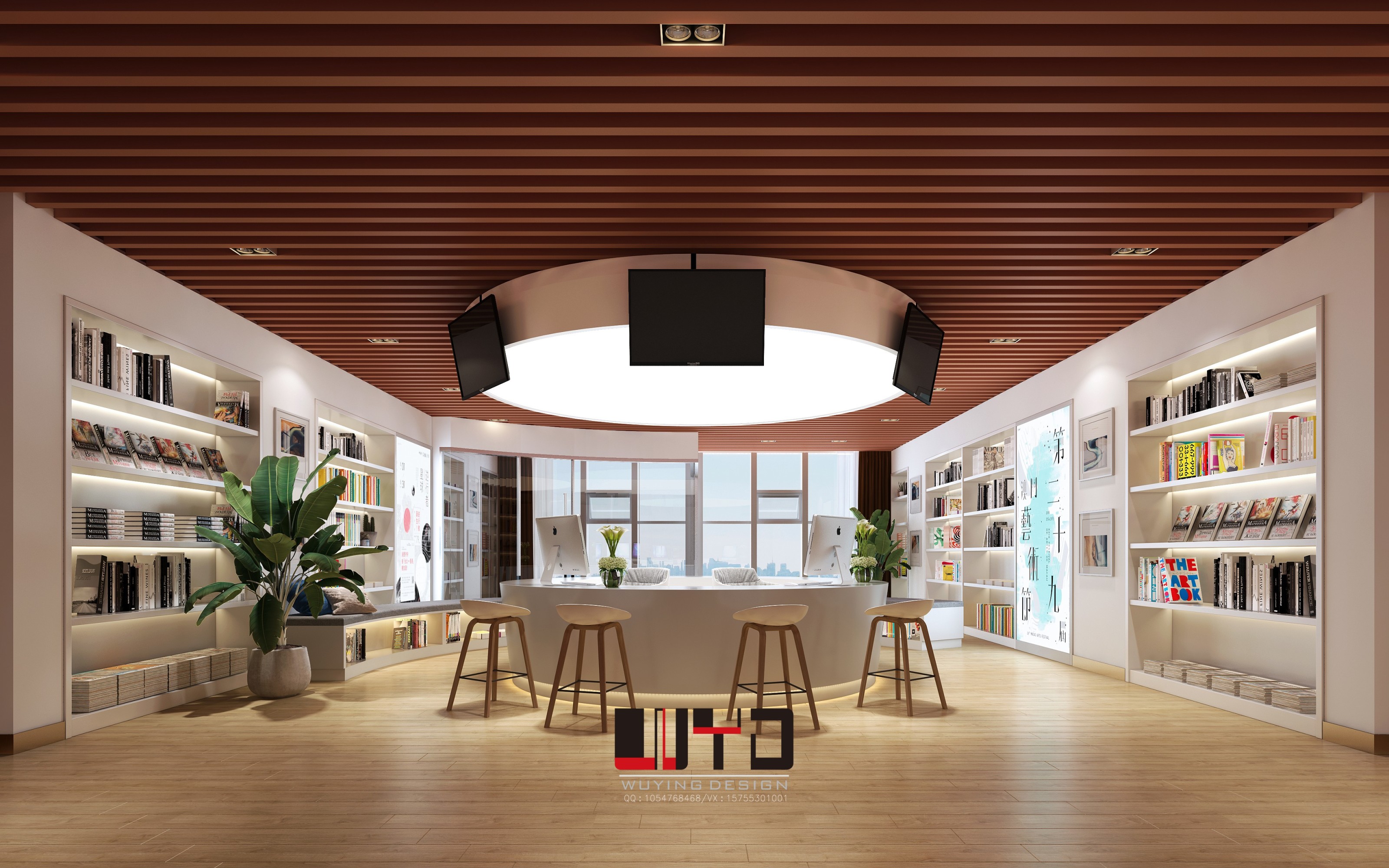 现代办公空间[ID: 108610802]_建e效果图