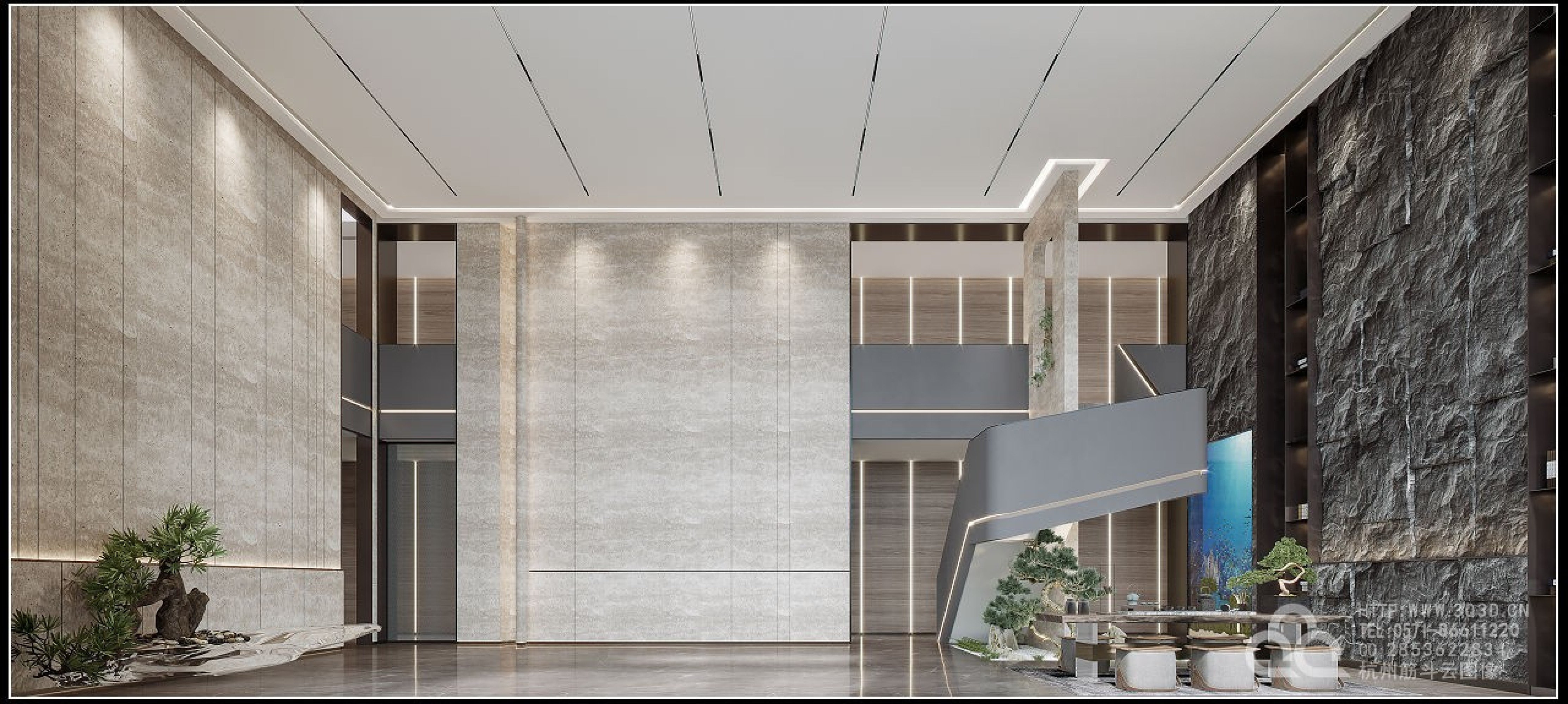 筋斗云效果图 办公展示[ID: 108545052]_建e效果图