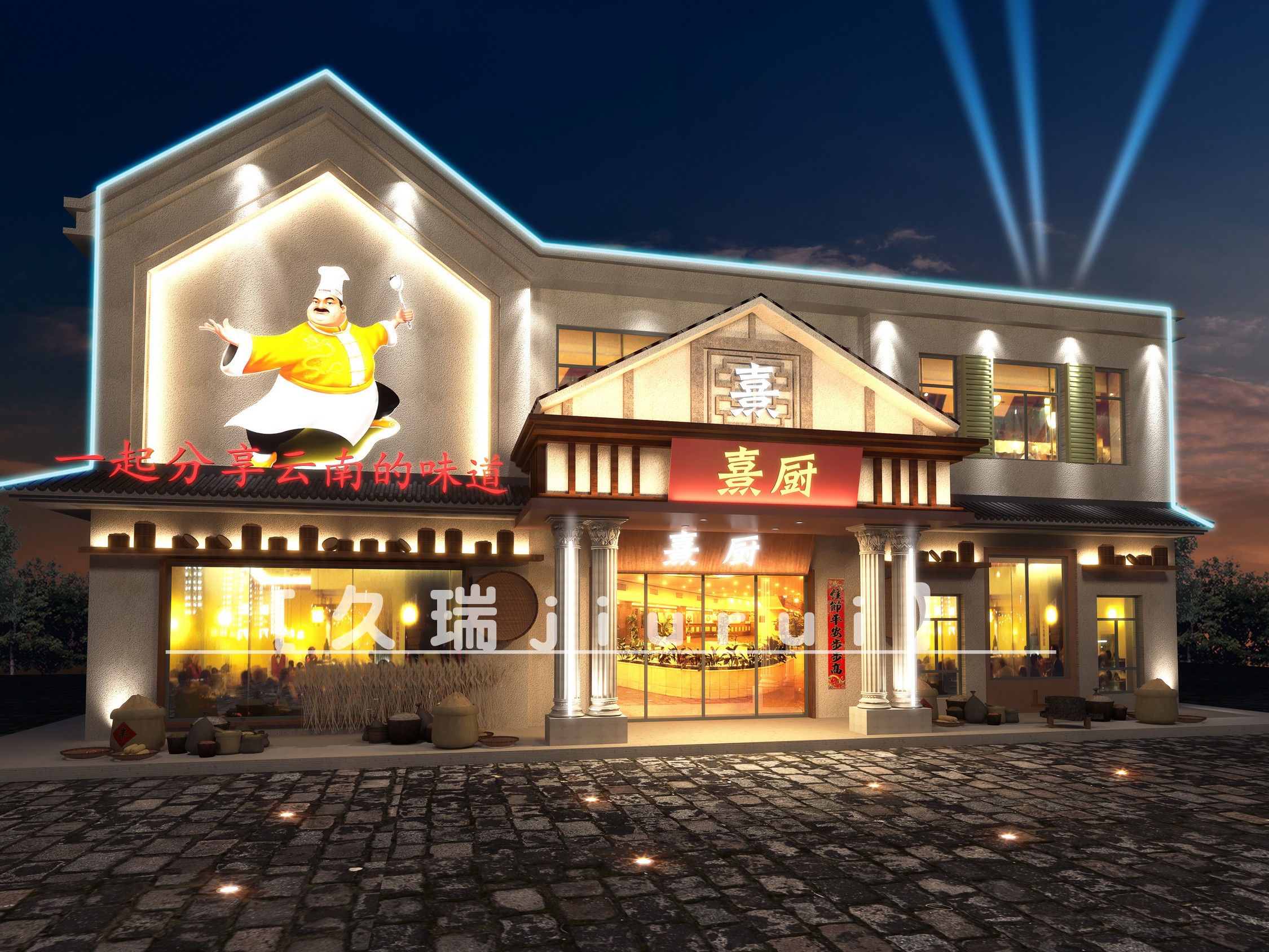 门头效果图合集第一期-设计效果图-建e室内设计网