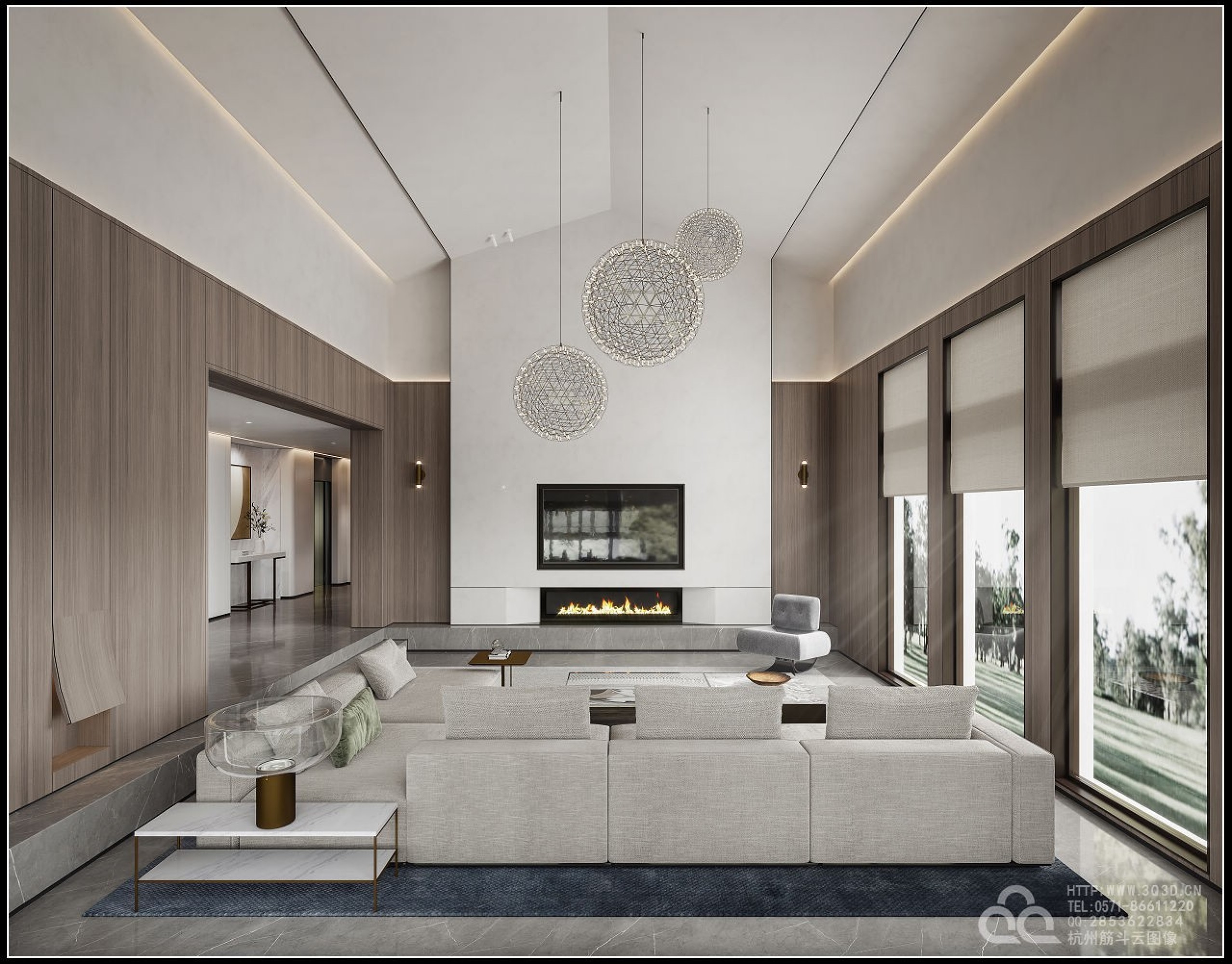 新中式别墅展示[ID: 100943083]_建e效果图