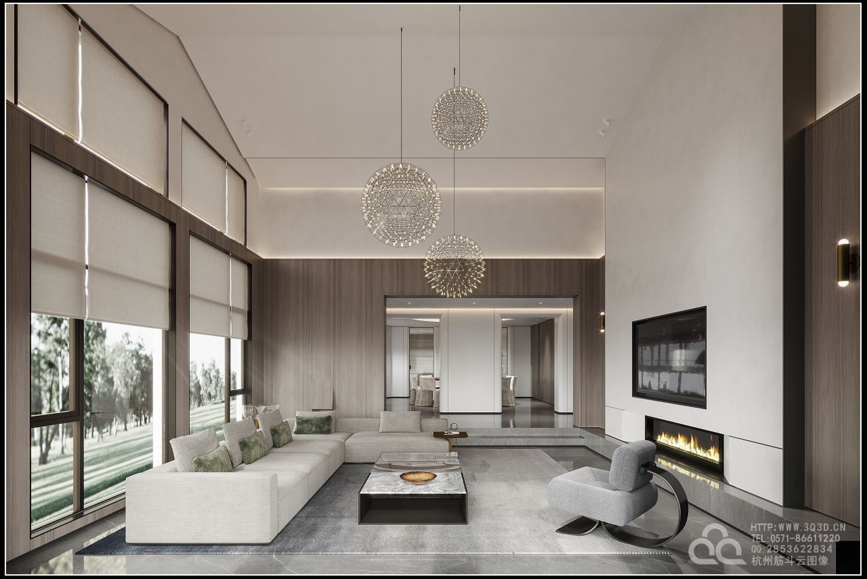 新中式别墅展示[ID: 100943083]_建e效果图