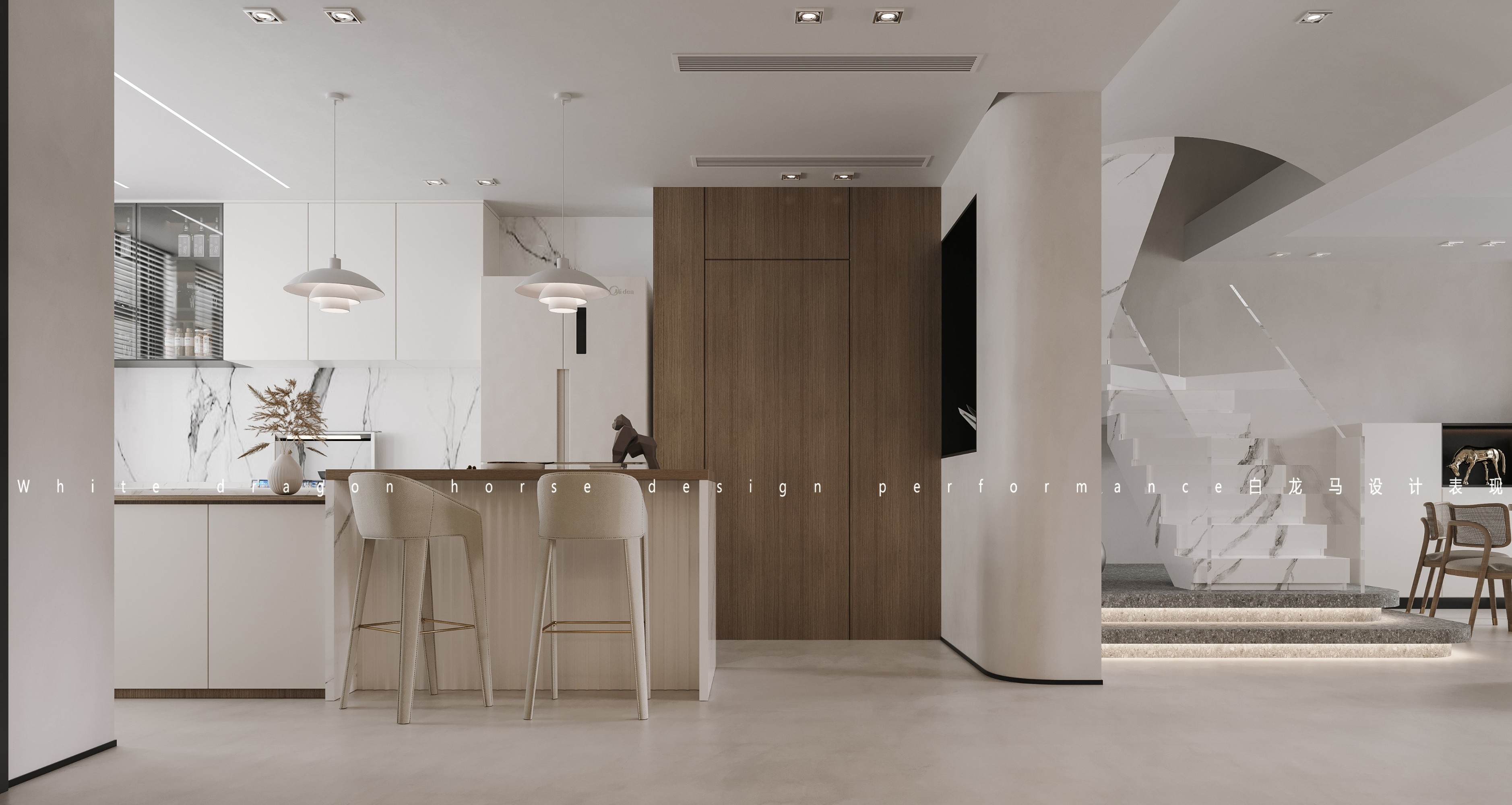 现代极简客餐厅[ID: 102122728]_建e效果图