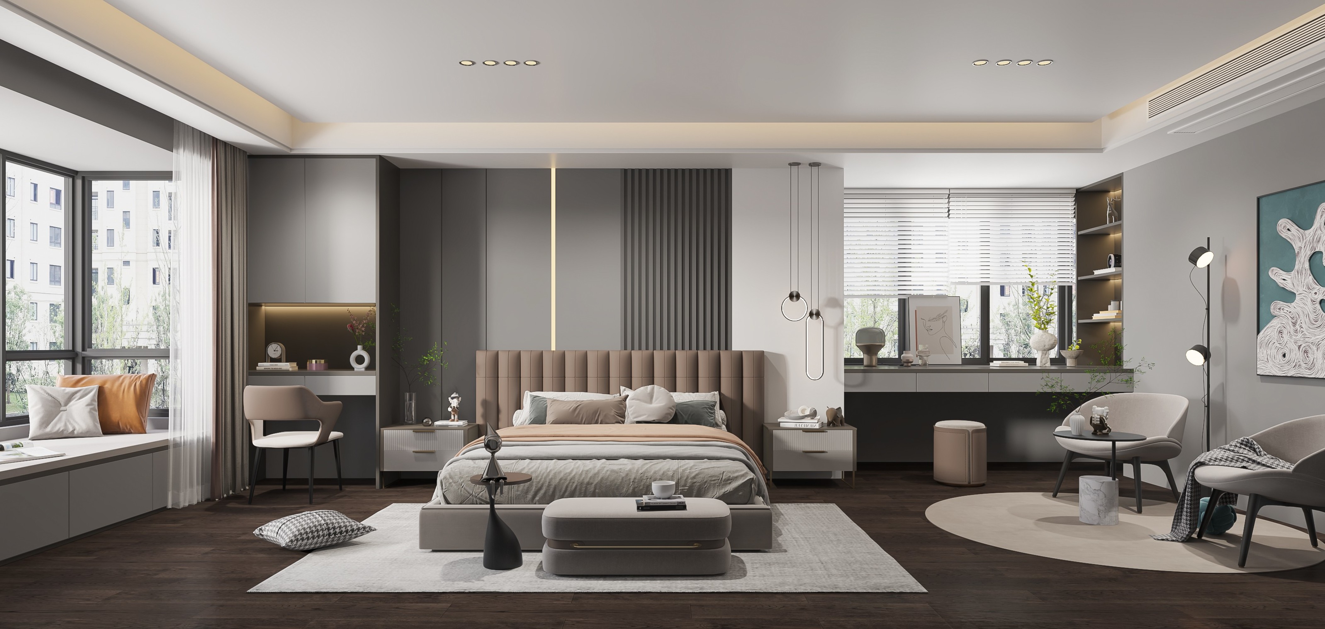 现代轻奢卧室[ID: 101860566]_建e效果图
