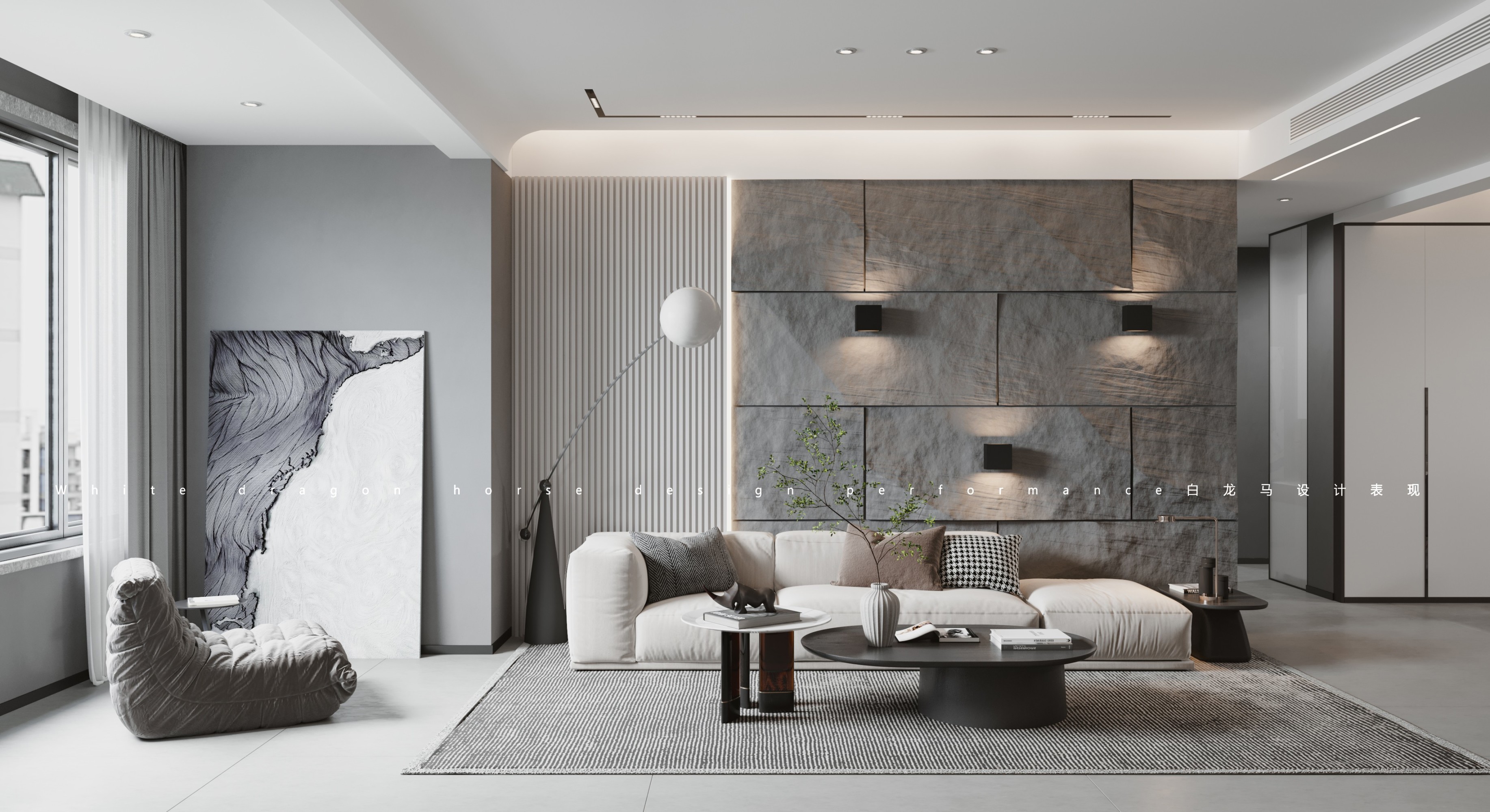 现代客餐厅-白龙马效果图[ID: 102581254]_建e效果图